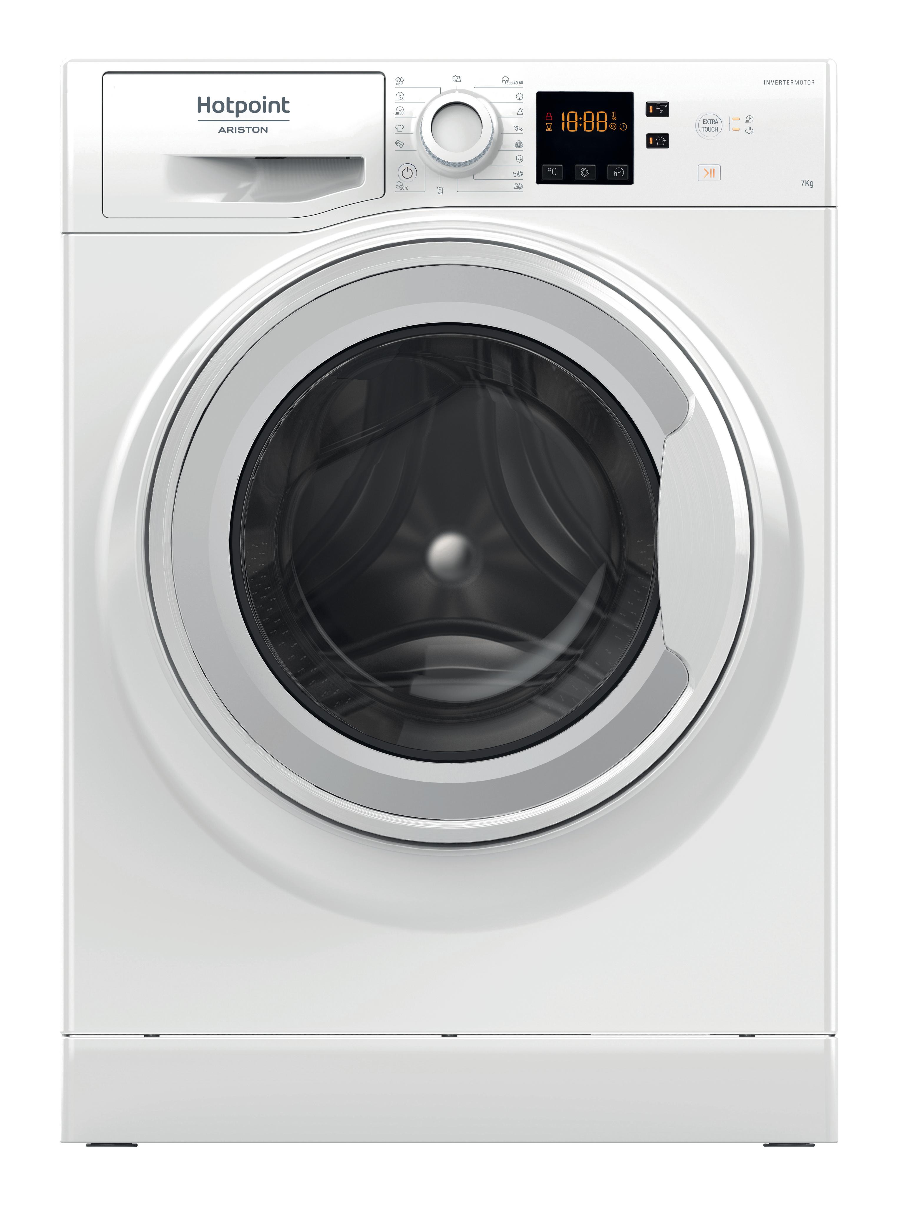 Hotpoint_Ariston Перална машина Свободностоящ NWS 7469 W EU Бял Предно зареждане A Frontal