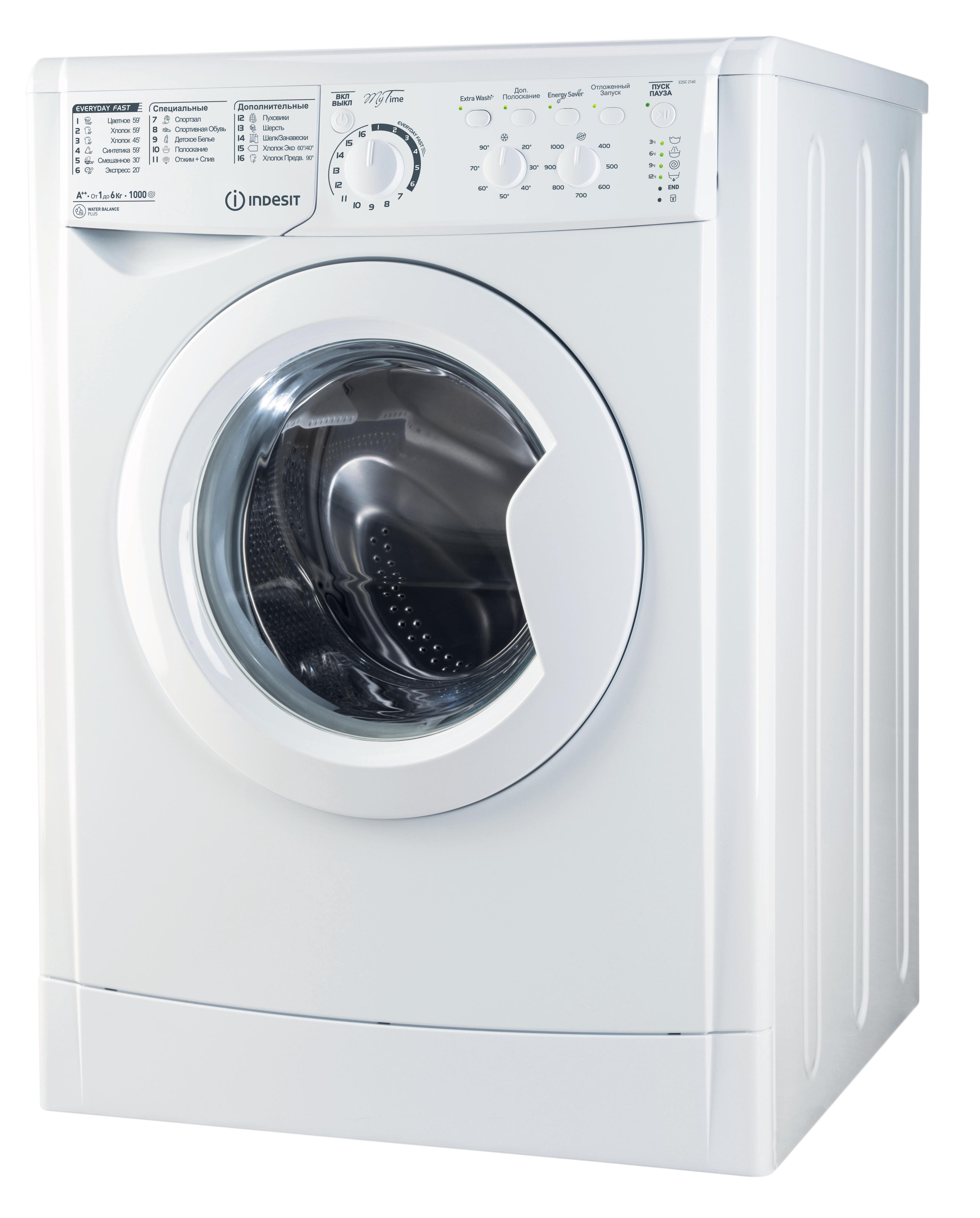 Пральна машина Indesit з фронтальним завантаженням соло: 6 кг - E2SC 2160 W UA
