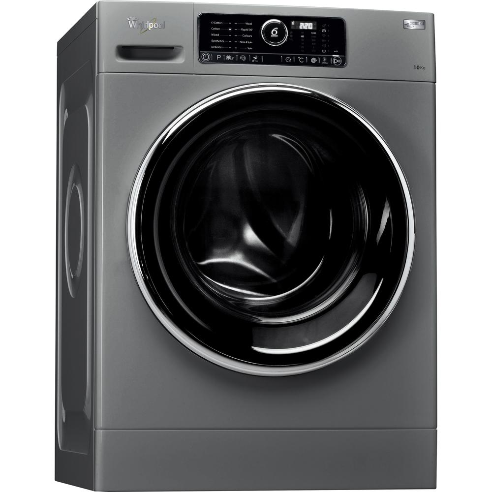 Whirlpool Washing machine Free-standing FSCR 10420 Silver Front loader A+++ Perspective
