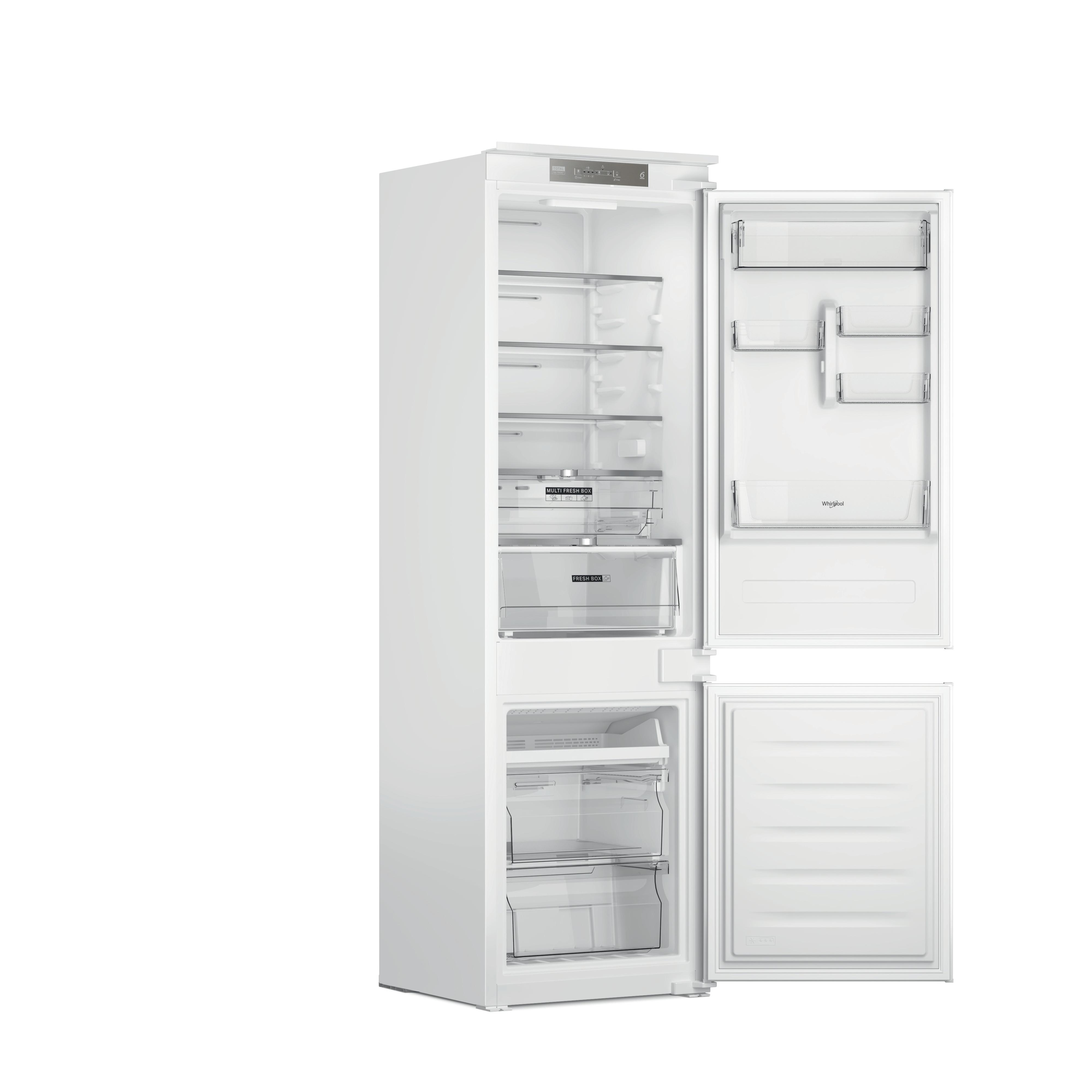 Whirlpool Combinado Encastre WHC18 T322 Branco 2 doors Perspective open