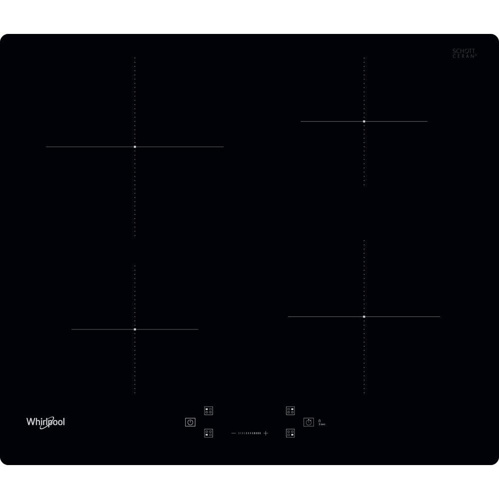 Whirlpool Plīts virsma WS QS460 NE Melns Induction vitroceramic Frontal