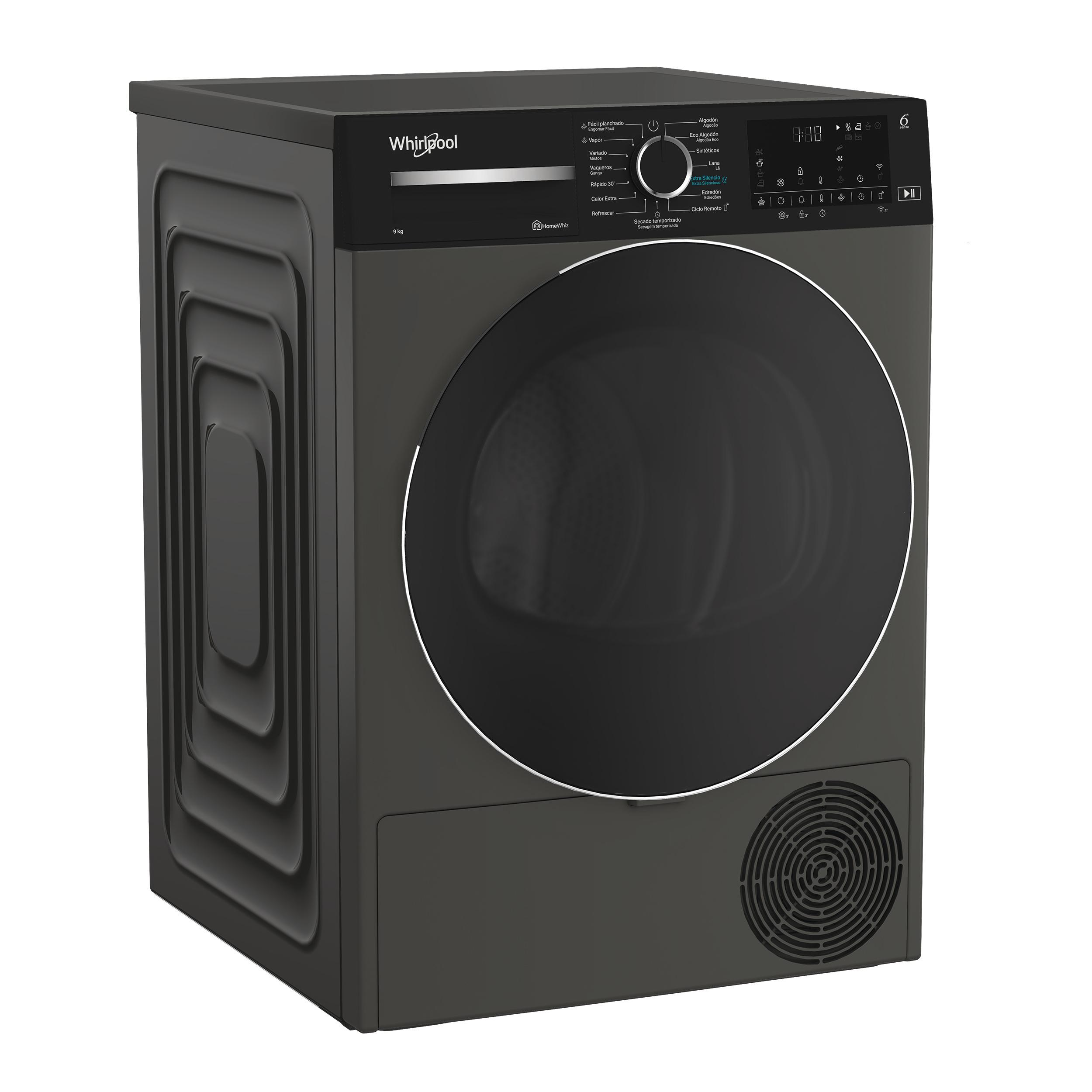 Whirlpool Secador C WD 95M GBR SPT Manhattan Grey Perspective