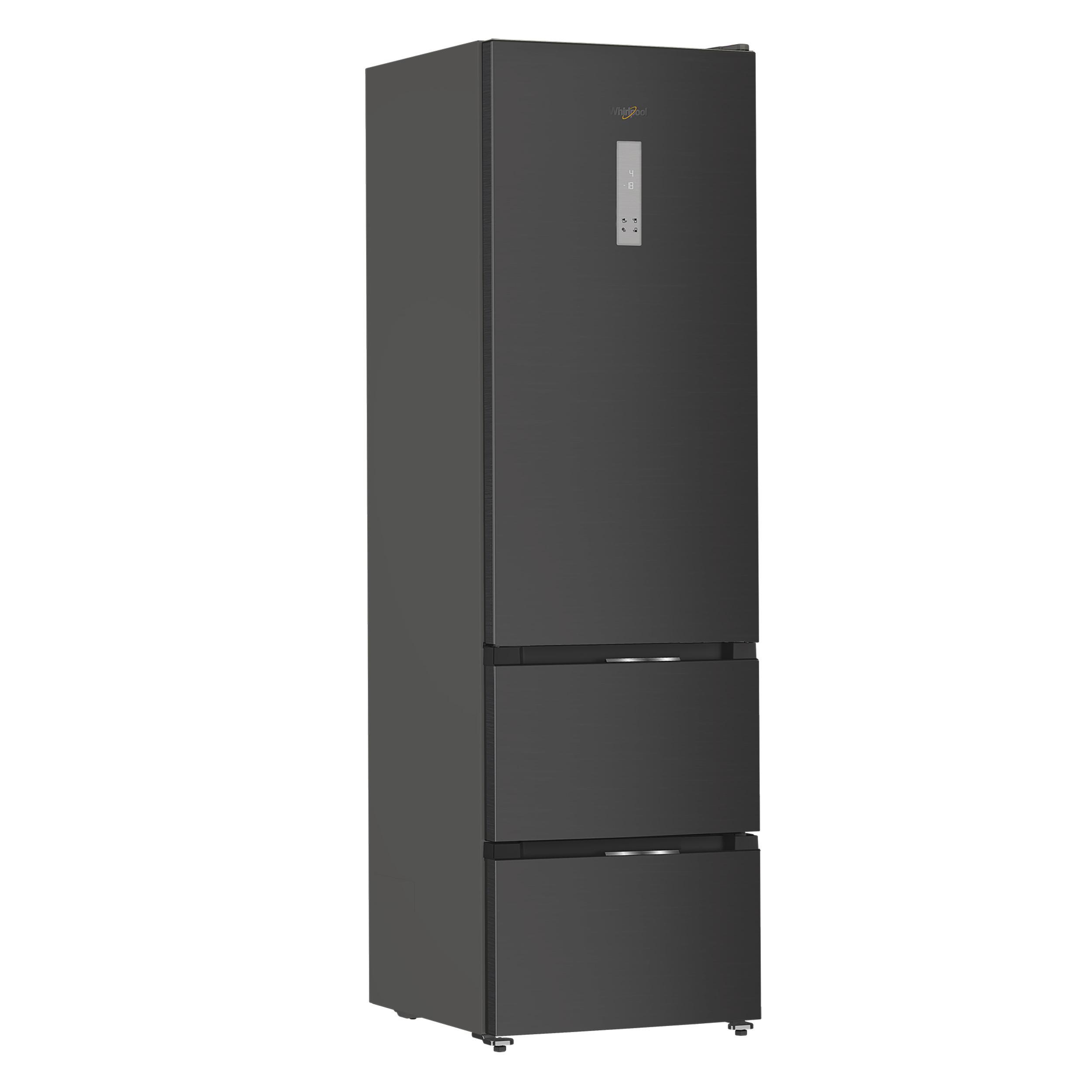 Whirlpool Fridge-Freezer Combination Free-standing WHKF 6352 XBR5UK Silver 2 doors Perspective