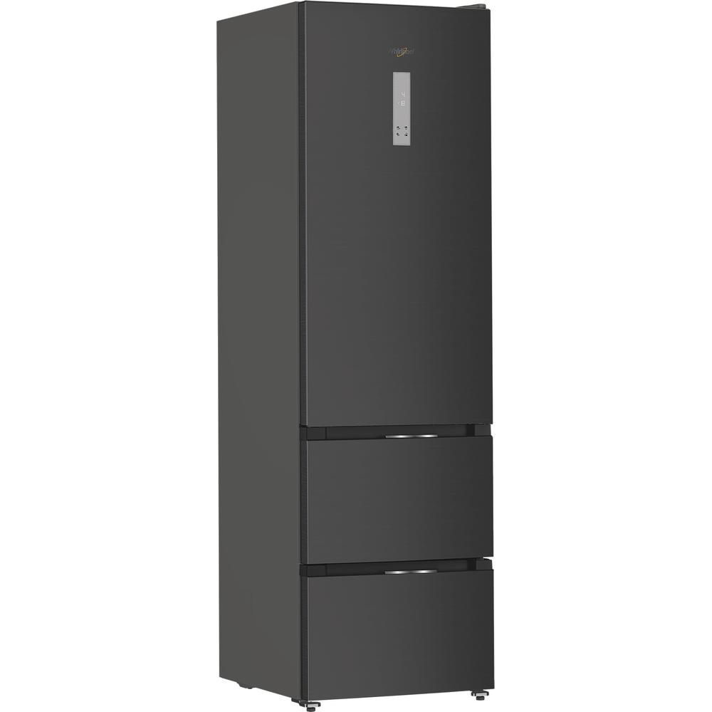 Whirlpool Fridge-Freezer Combination Free-standing WHKF 6352 XBR5UK Silver 2 doors Perspective