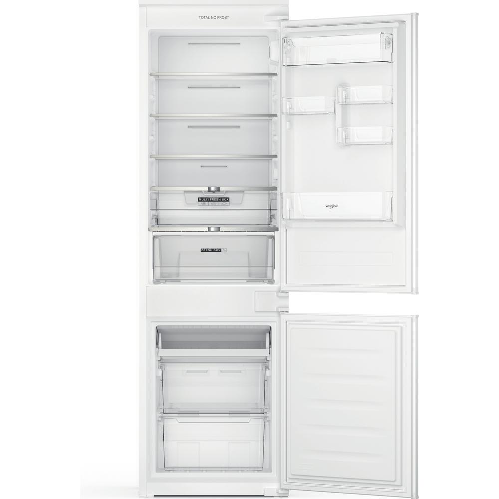 Whirlpool Kühl- / Gefrierkombination Einbaugerät WBB 18NC22R Weiss 2 Türen Frontal open