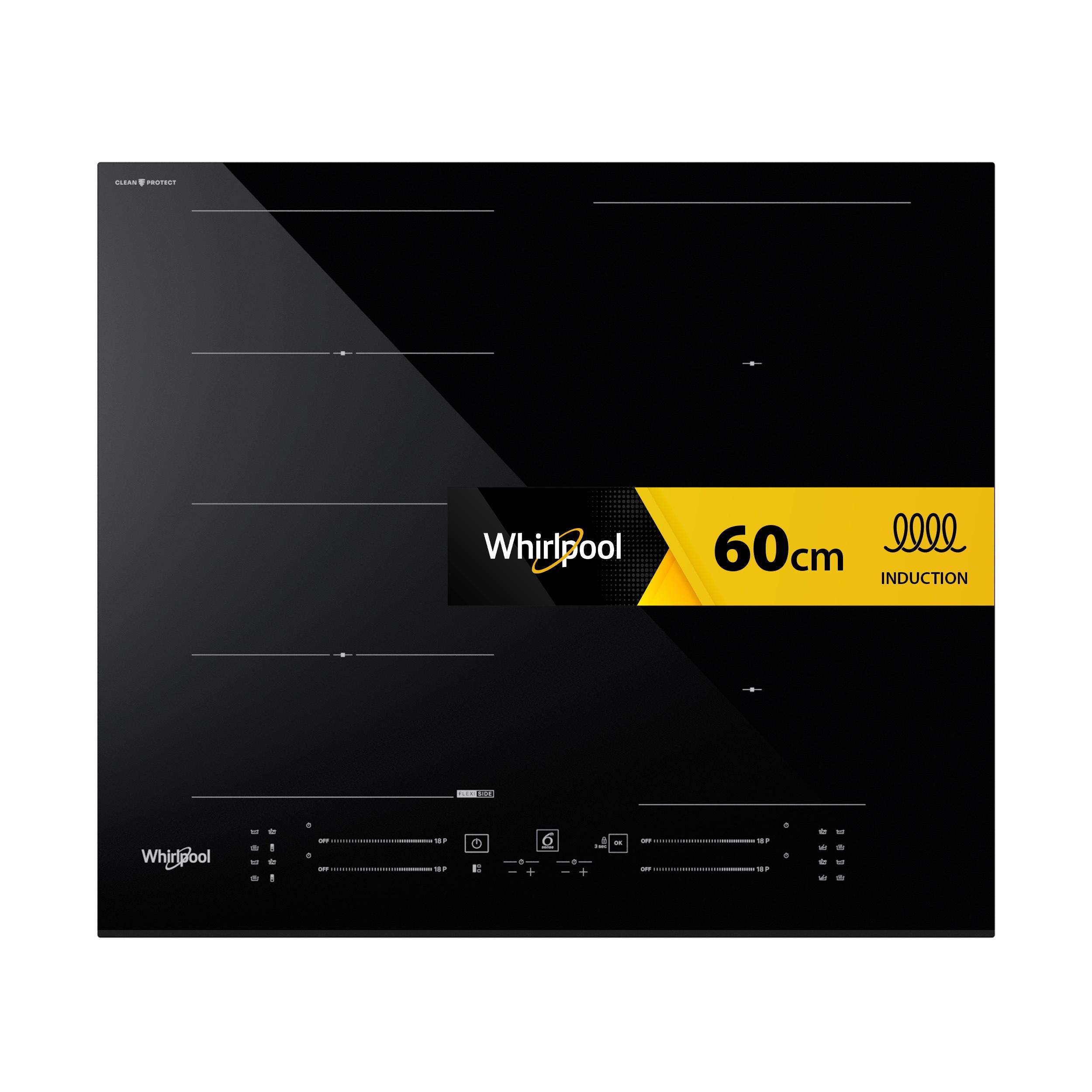 Whirlpool Placa WF S5060 CPBF Preto Induction vitroceramic Frontal