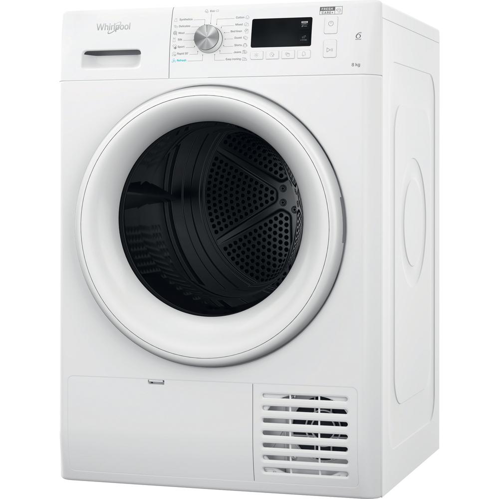 Whirlpool Dryer FFT M11 82 EE Bela Perspective