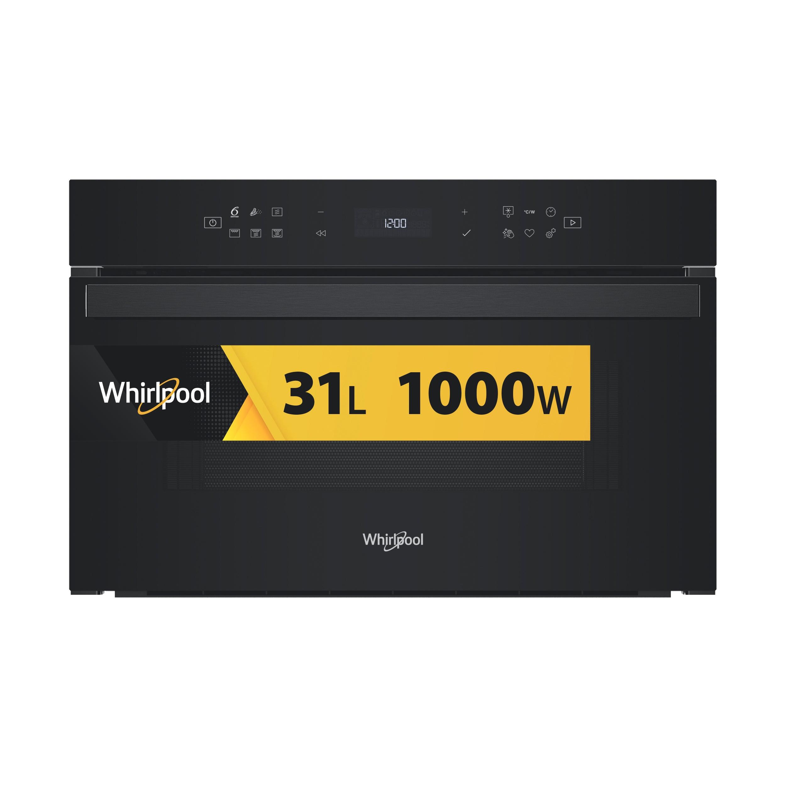 Whirlpool Мікрохвильова піч Вбудований (-а) WMD6O4TB Чорний Механічне 31 Мікрохвильова піч з функцією гриль 1000 Frontal