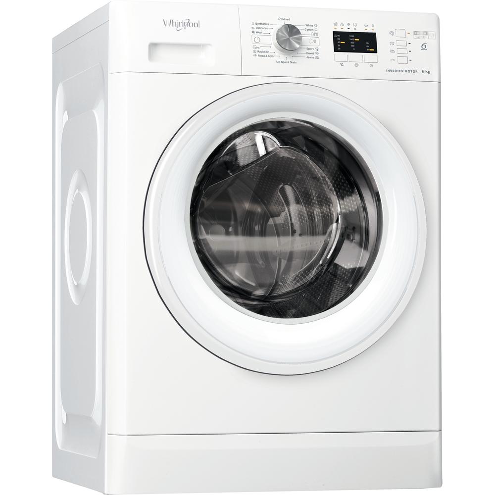 Whirlpool Washing machine Samostojeći FFL 6238 W EE Bela Prednje punjenje D Perspective