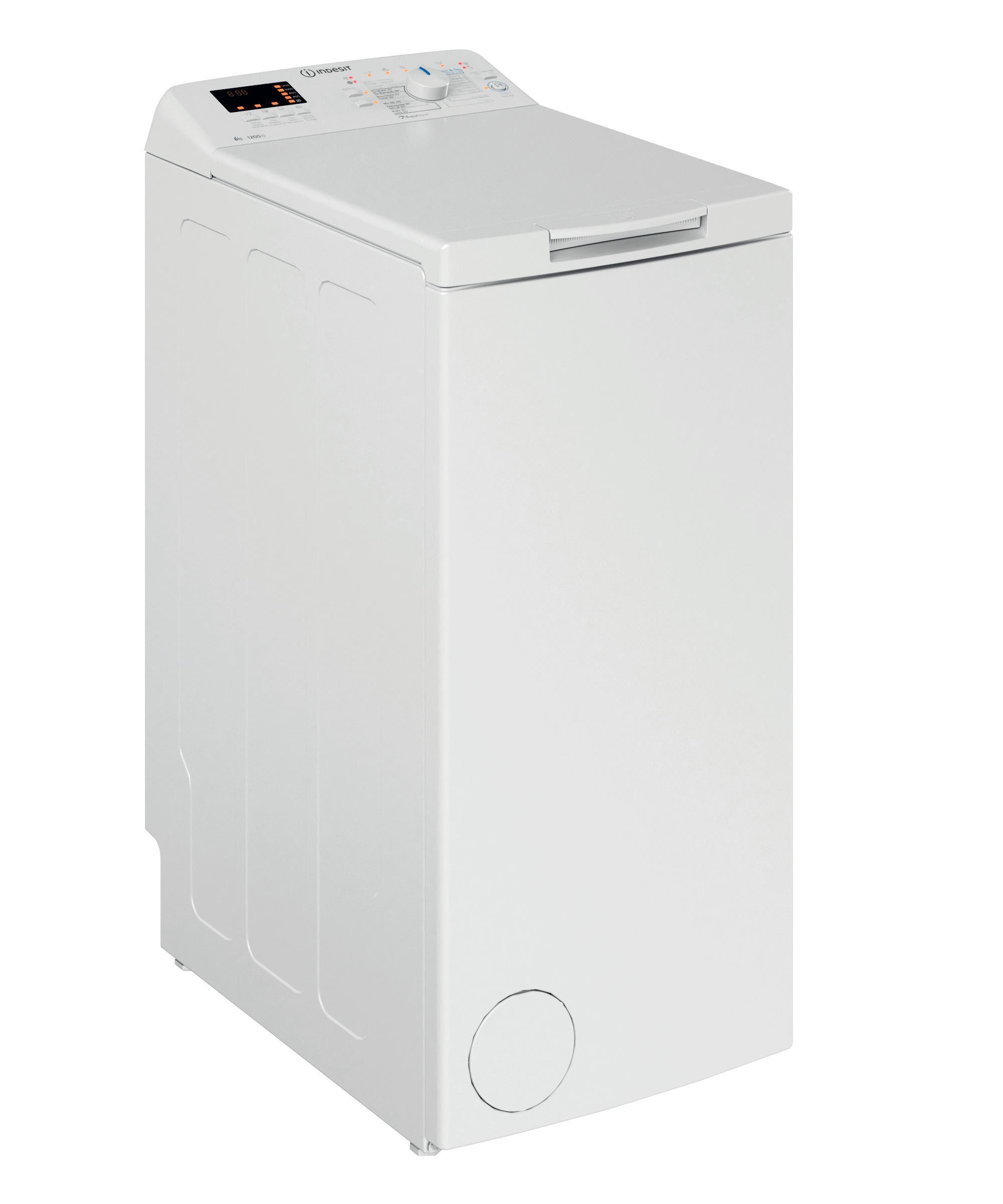 Indesit Lave-linge Pose-libre BTW C1200 6N Blanc Toplader C Perspective