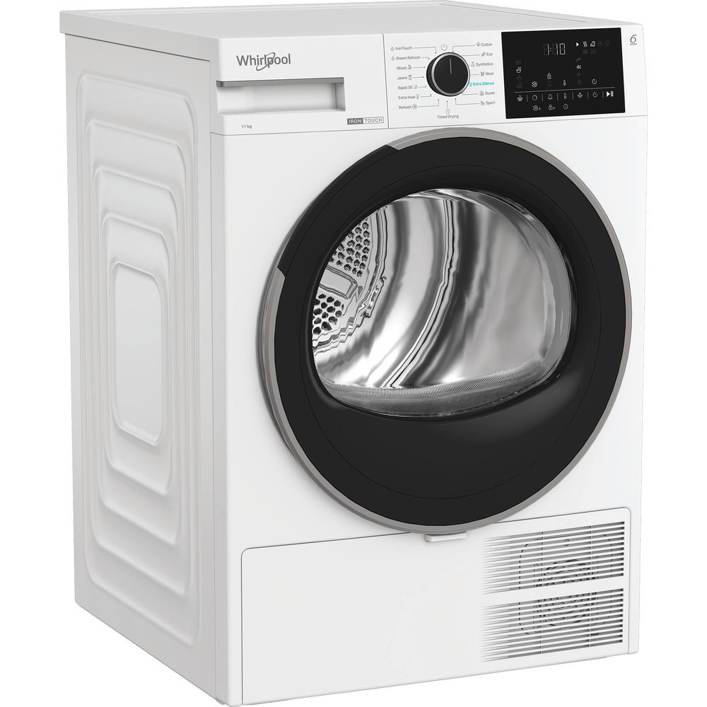 Whirlpool Tørretumbler WSD 106M WB EE Hvid Perspective