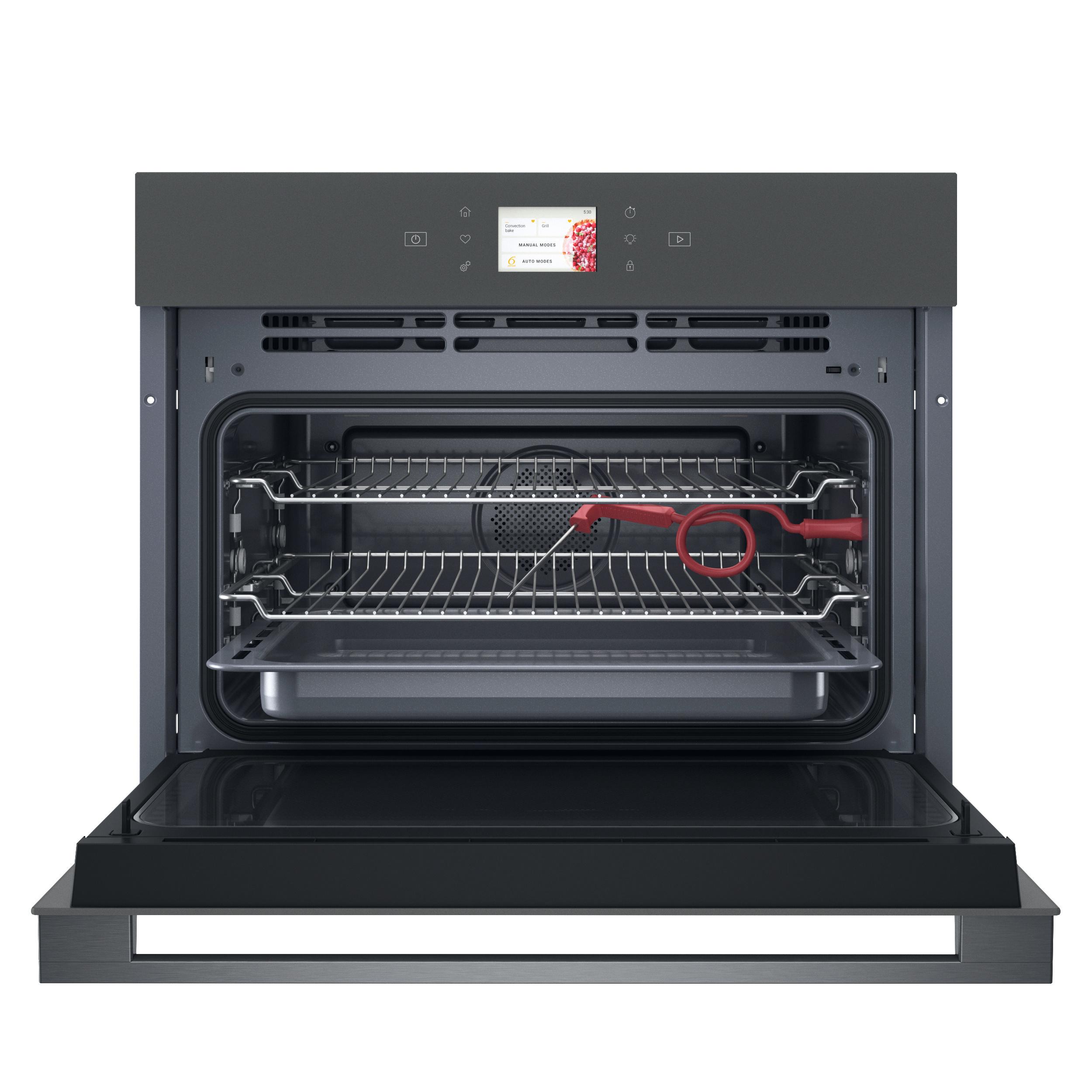 Whirlpool Four à micro-ondes Encastrable WCW11O7FHTSSM Stardust grey matte Électronique 53 Micro-ondes combiné 950 Frontal open
