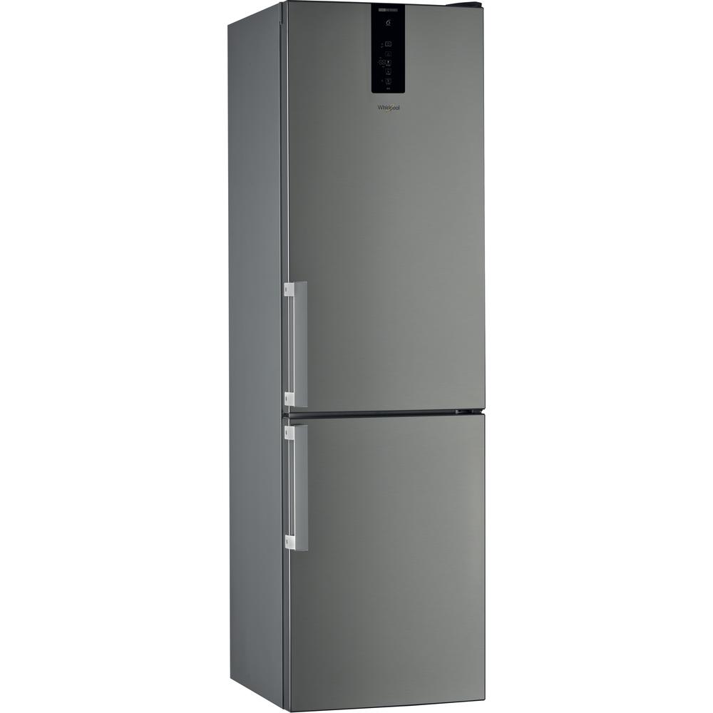 Whirlpool Kombinirani hladilnik Samostojni W9 931D IX H 3 Ročaji na steklu 2 doors Perspective