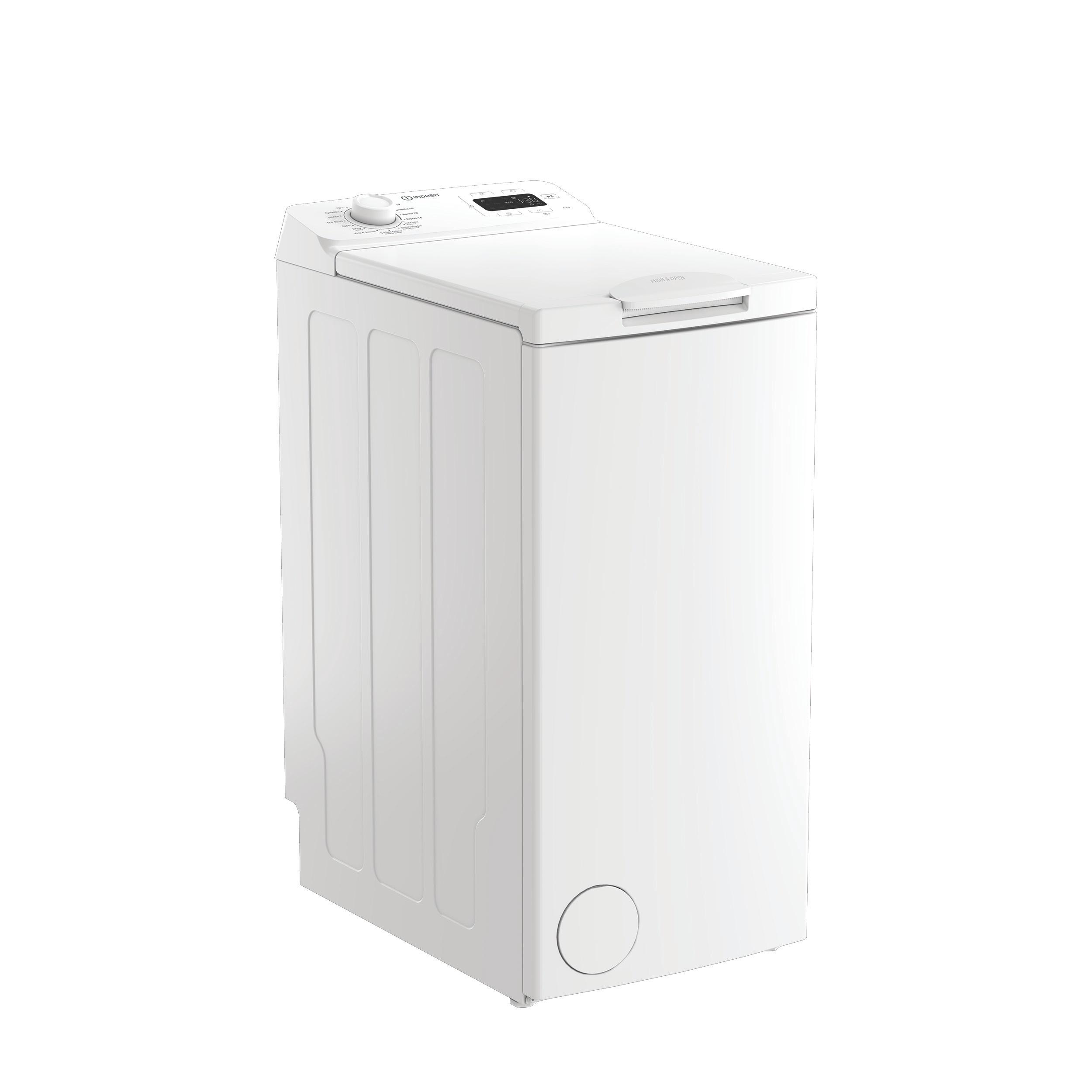 Indesit Práčka Voľne stojace TI513EMTCS Biela Zhora plnená C Perspective