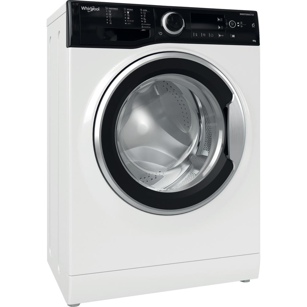 Whirlpool Πλυντήριο ρούχων Ελεύθερο WRBSB 6249 S EU Λευκό Front loader C Perspective