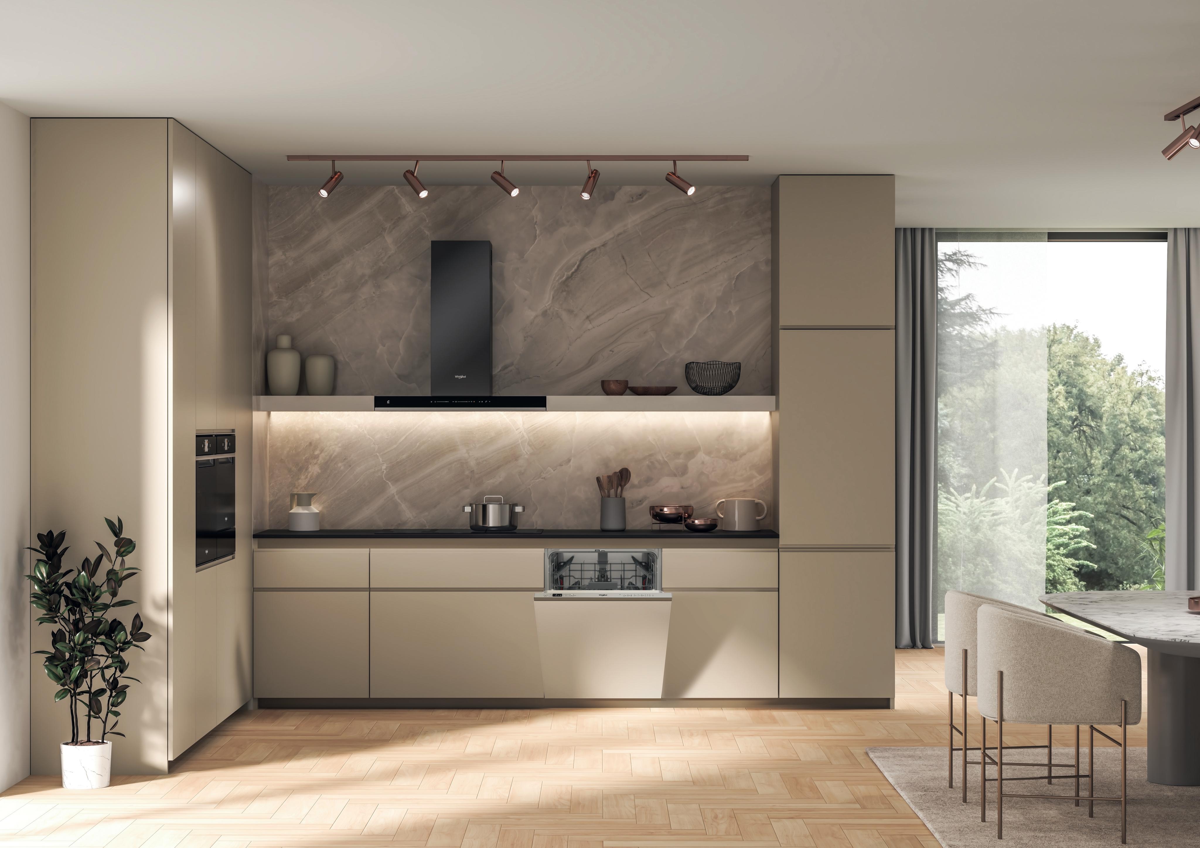 Whirlpool Geschirrspüler Einbaugerät WDI NCD24L AS Vollintegrierbar E Lifestyle frontal open