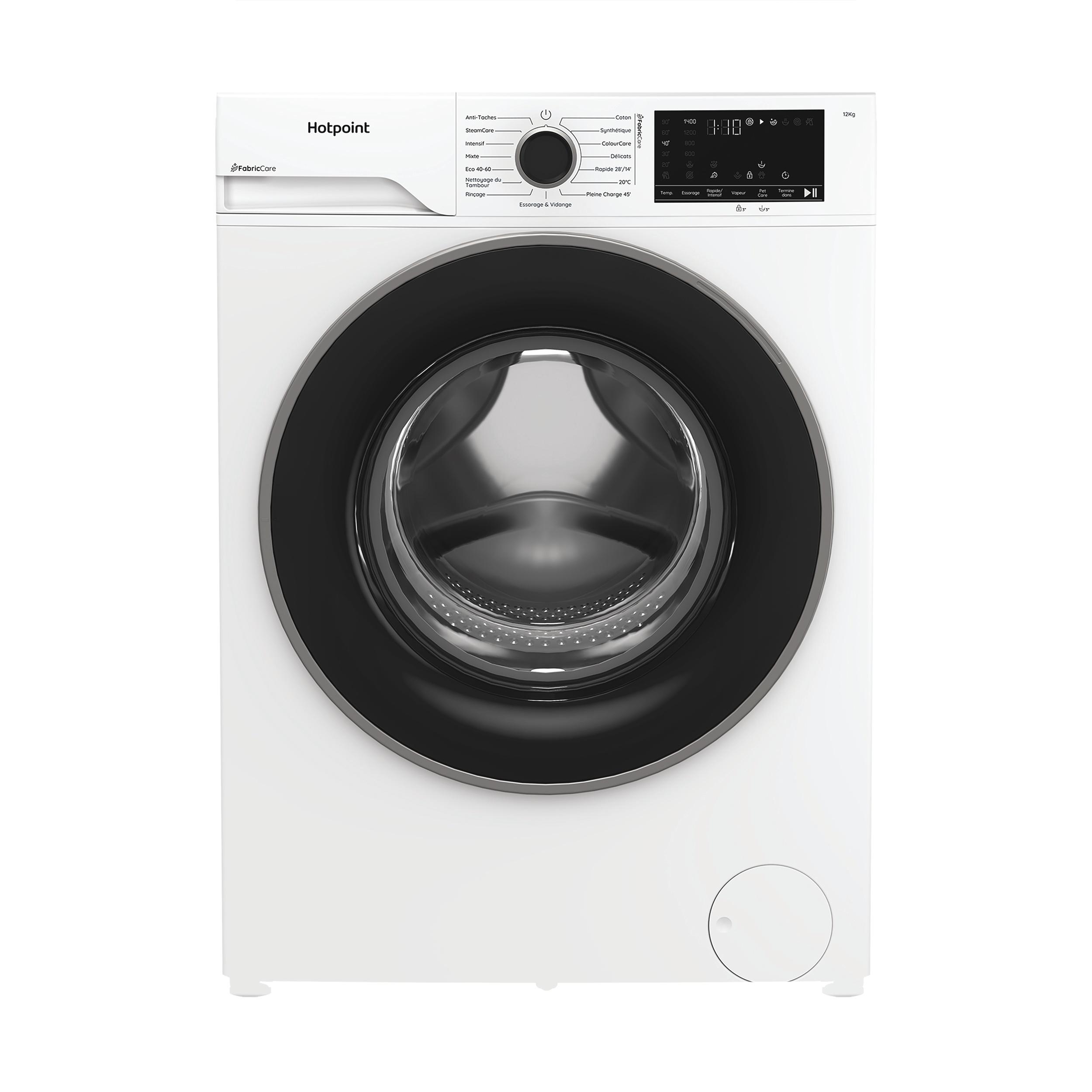 Hotpoint Lave-linge Pose-libre HB 123 CARE FR Blanc Lave-linge frontal A Frontal