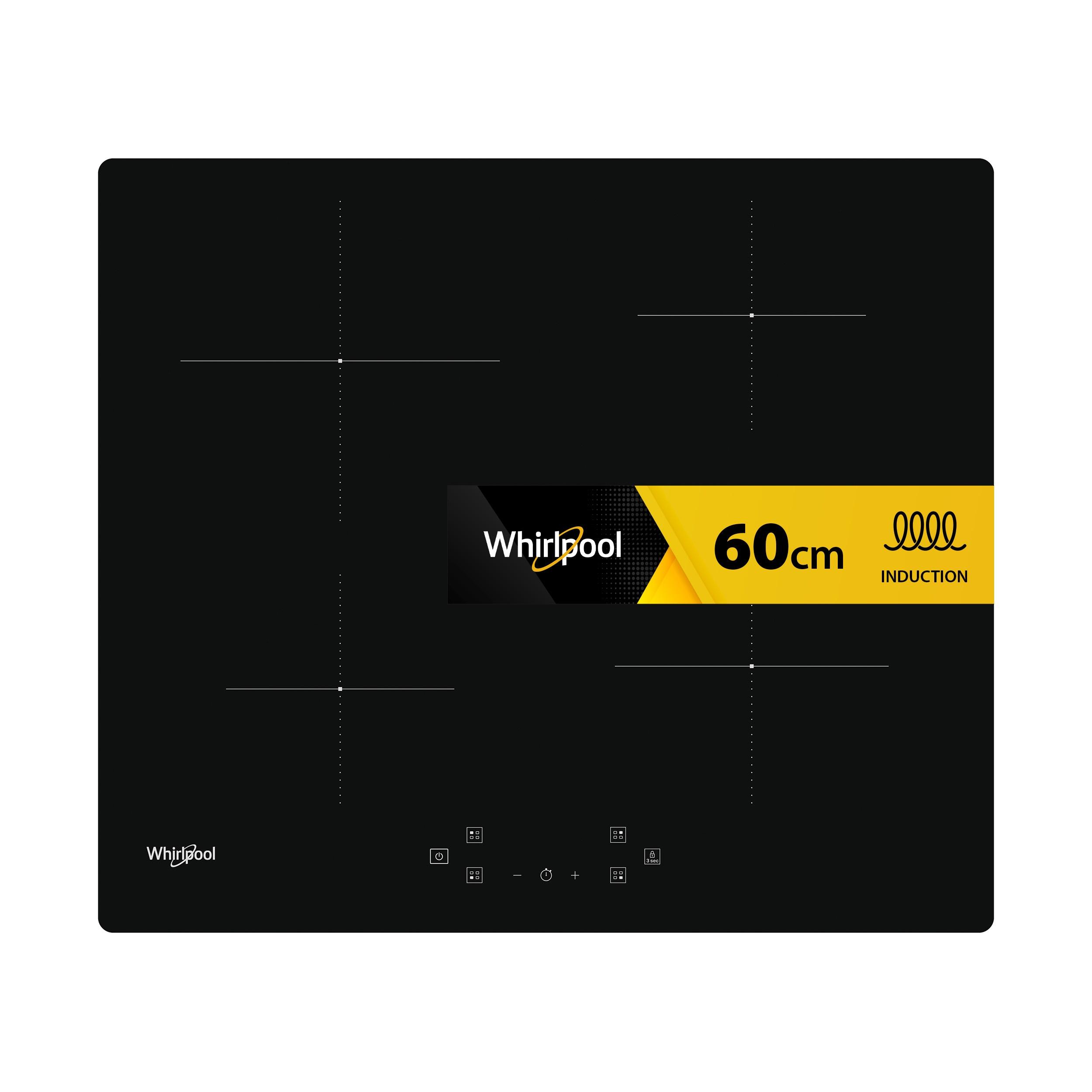 Whirlpool Kookplaat WS Q4860 NE Zwart Induction vitroceramic Frontal