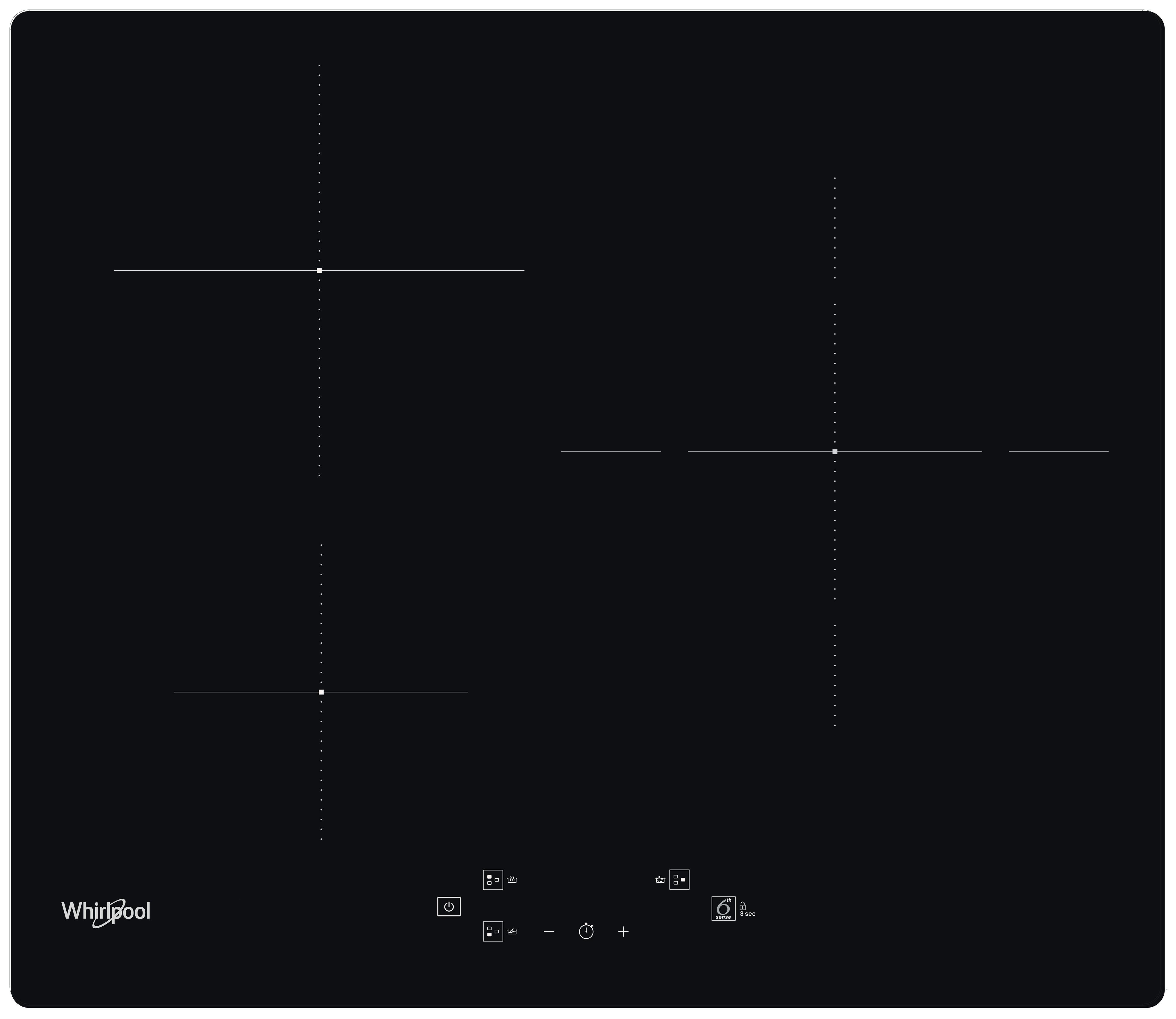 Индукционен стъклокерамичен плот Whirlpool - WS Q5760 NE