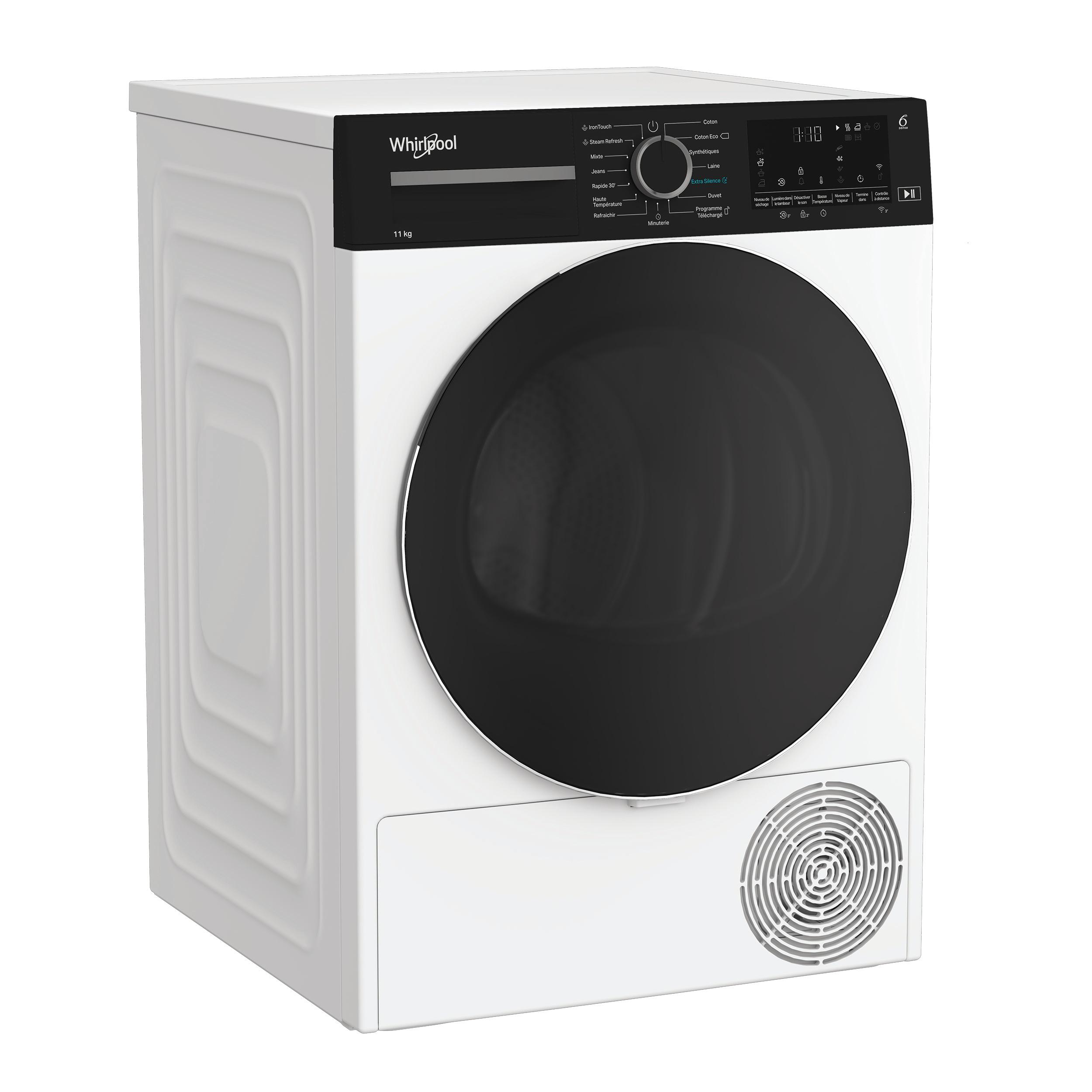 Whirlpool Sèche-linge C WD 113M WBS FR Blanc Perspective