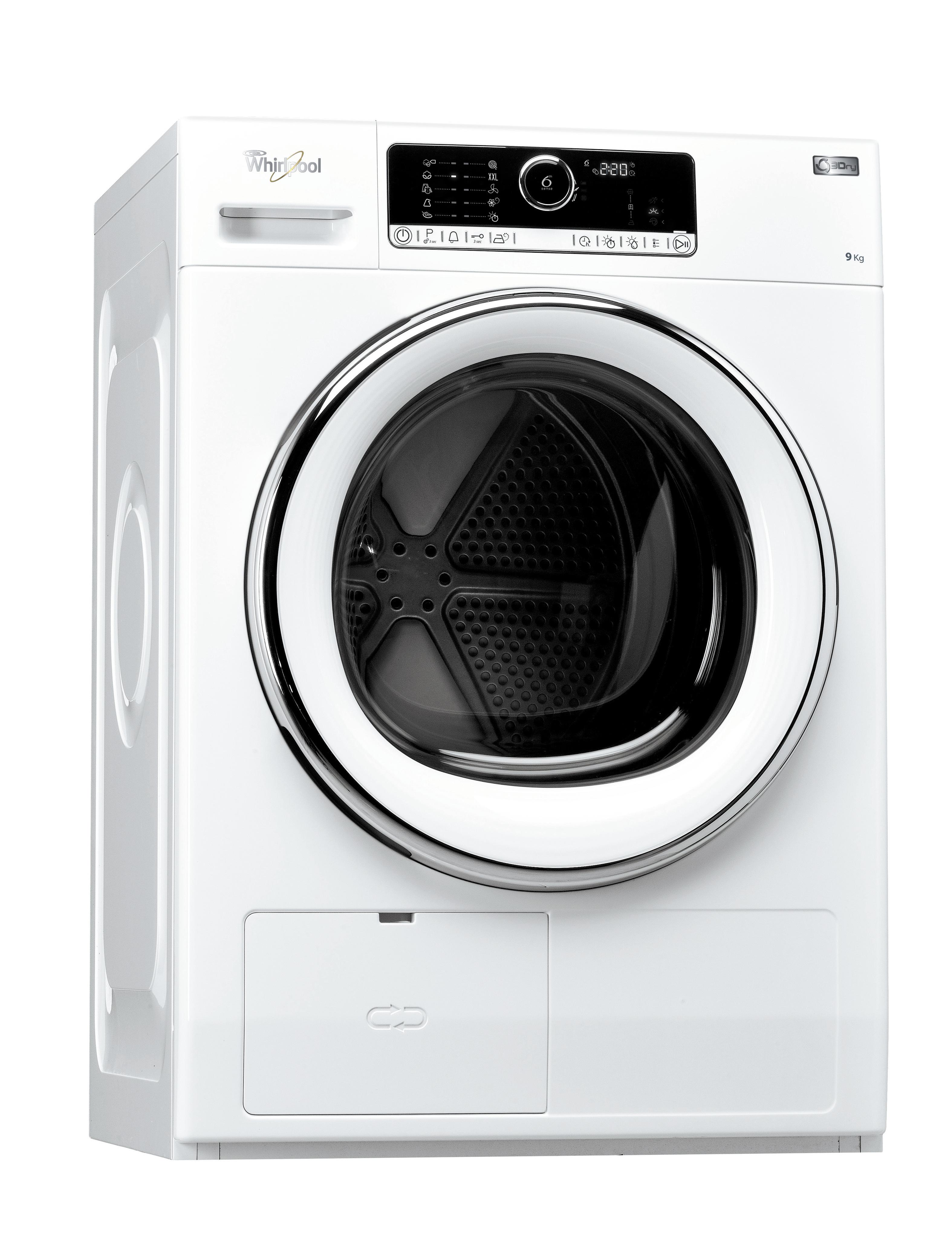 Whirlpool Dryr HSCX 90420 Alb Perspective