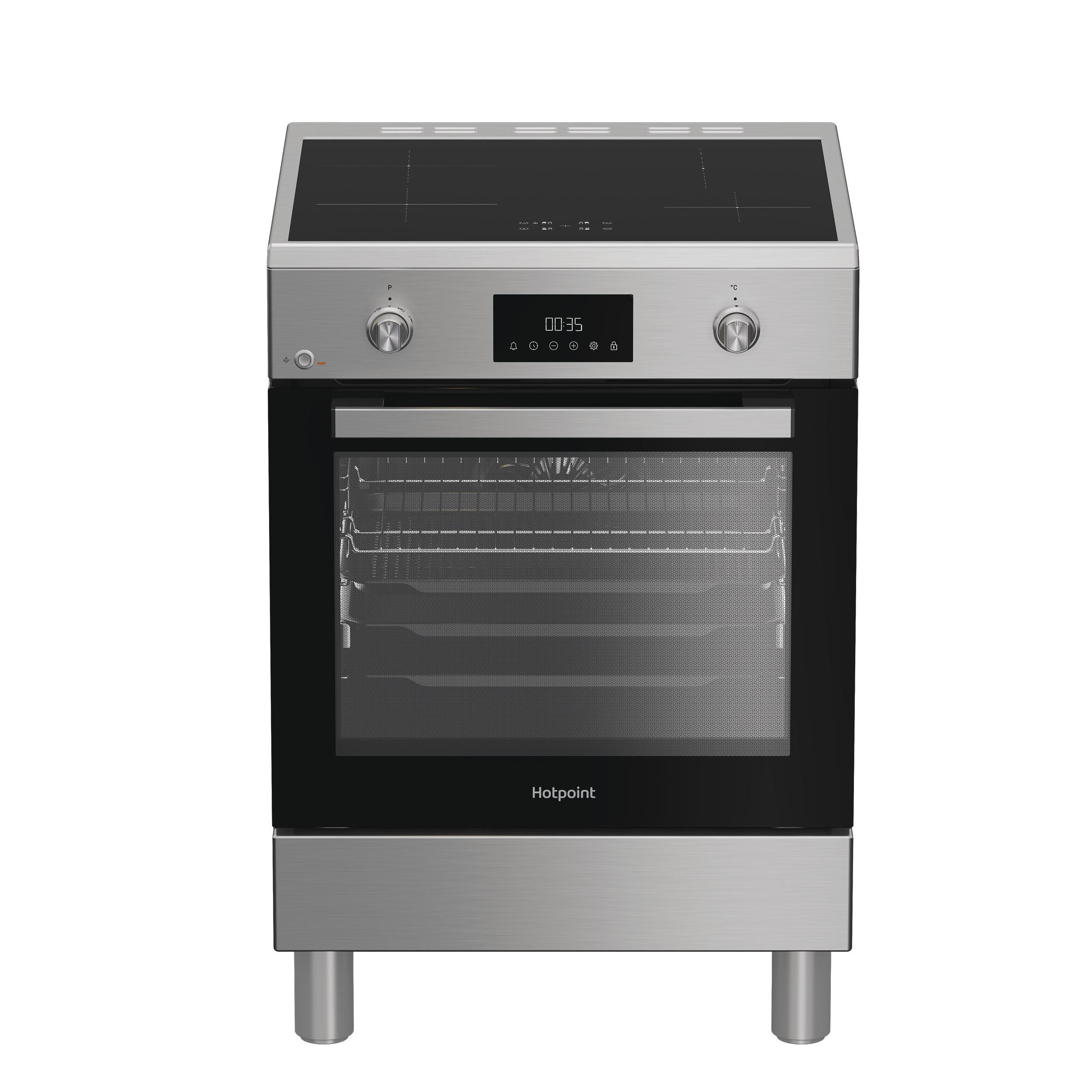 Hotpoint_Ariston Fogão H6I8LMSAX Inox Electrical Frontal