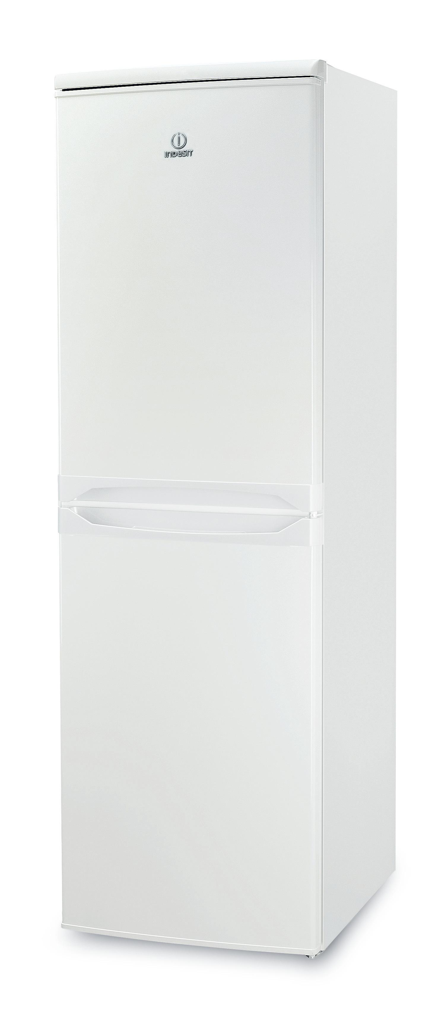 Indesit Køleskab/fryser kombination Fritstående CAA 55 1 Hvid 2 doors Perspective