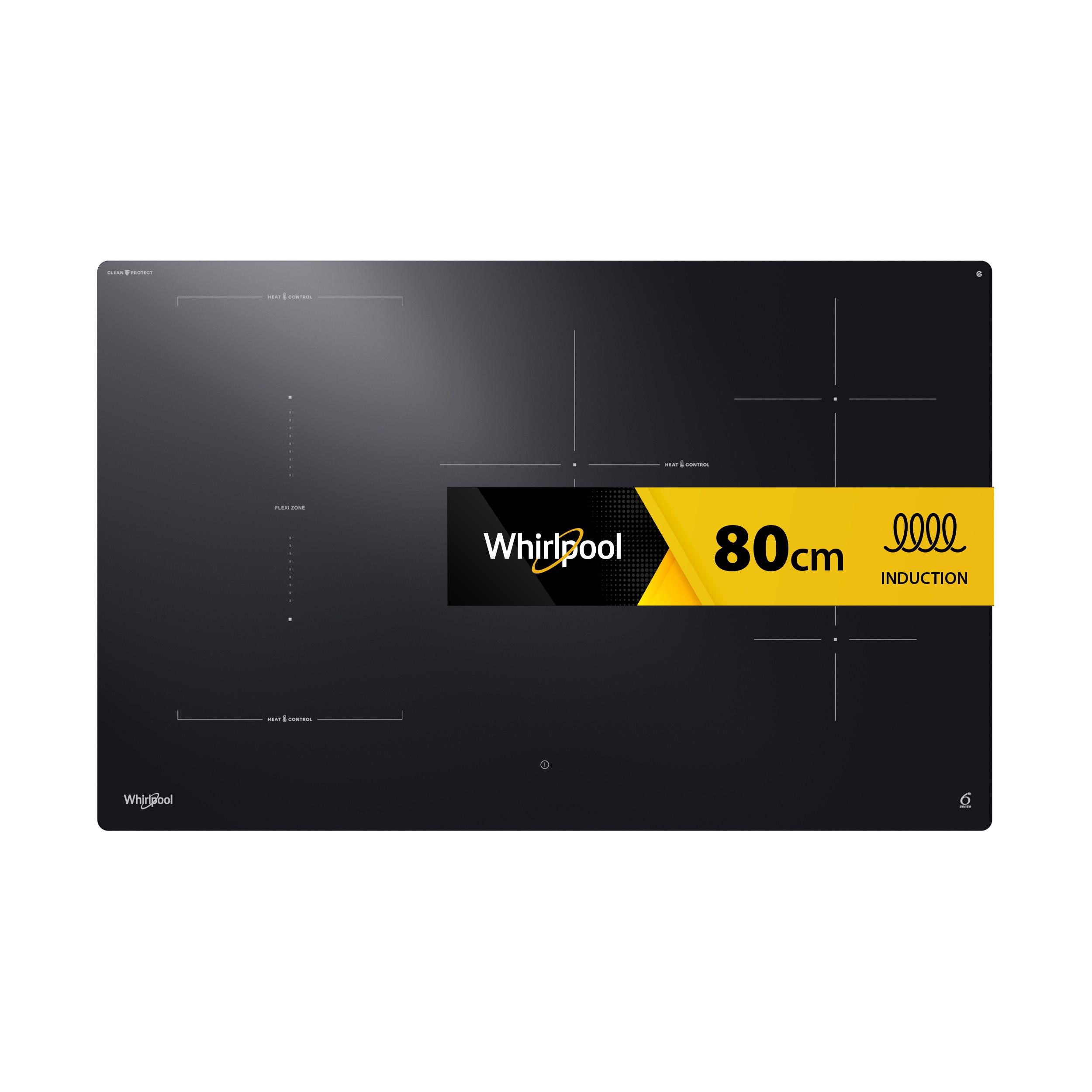 Whirlpool Placa WTX8017DCF2 Preto Induction vitroceramic Frontal
