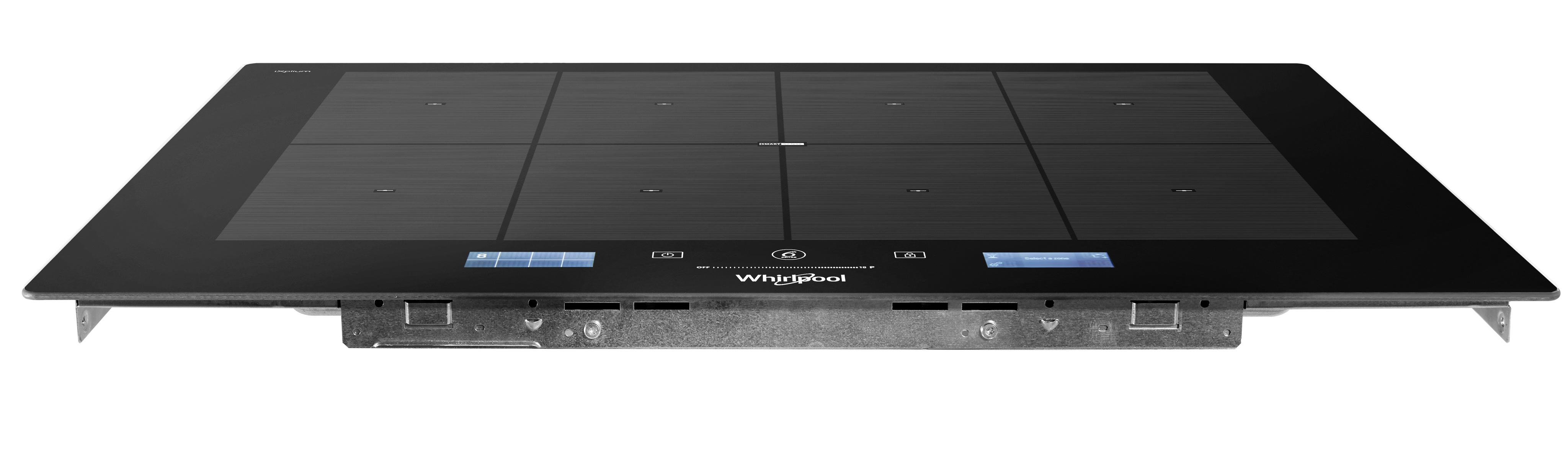 Whirlpool Table de cuisson SMP 778 C/NE/IXL Noir Induction vitroceramic Frontal top down