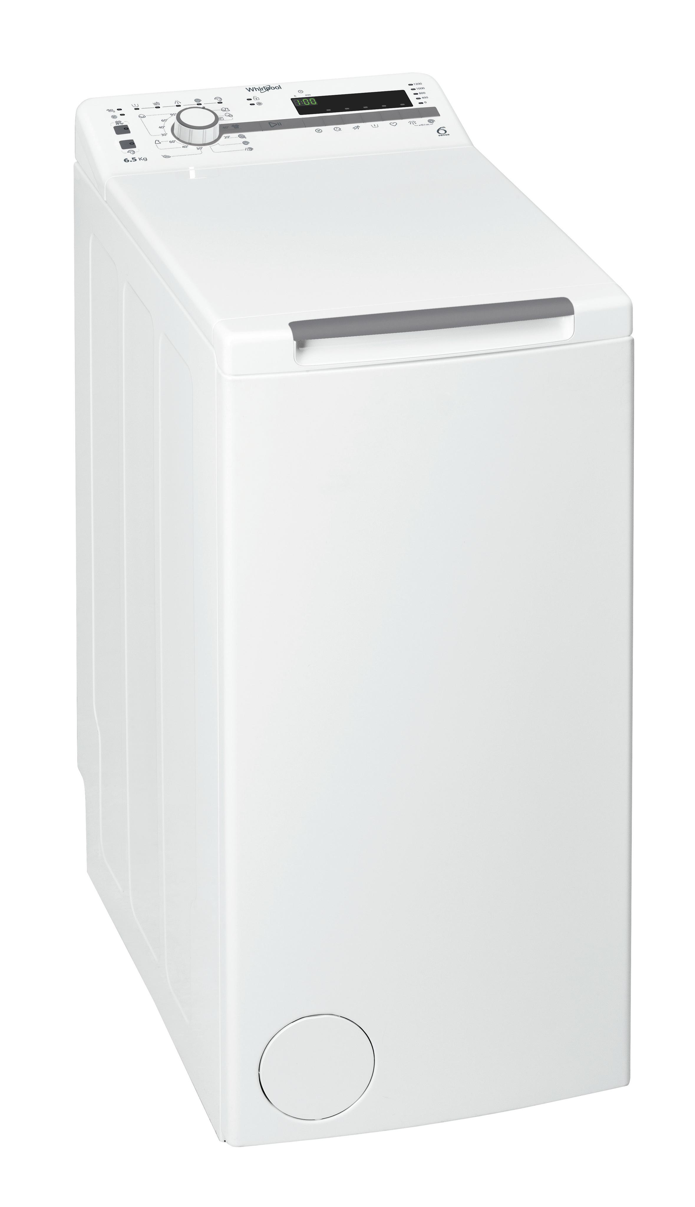 Fritstående Whirlpool-vaskemaskine med topbetjening: 6.5 kg - PWTL29126