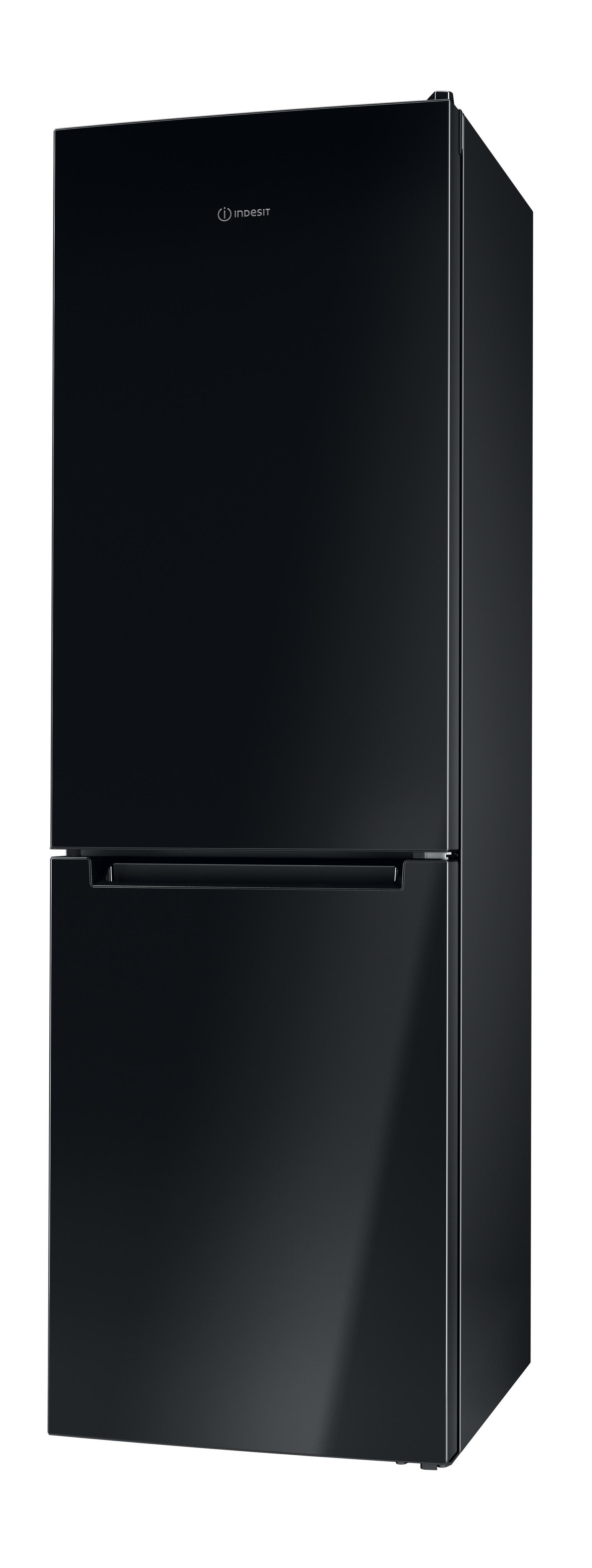 Indesit Hűtő/fagyasztó kombináció Szabadonálló LI8 S2E K Fekete 2 doors Perspective