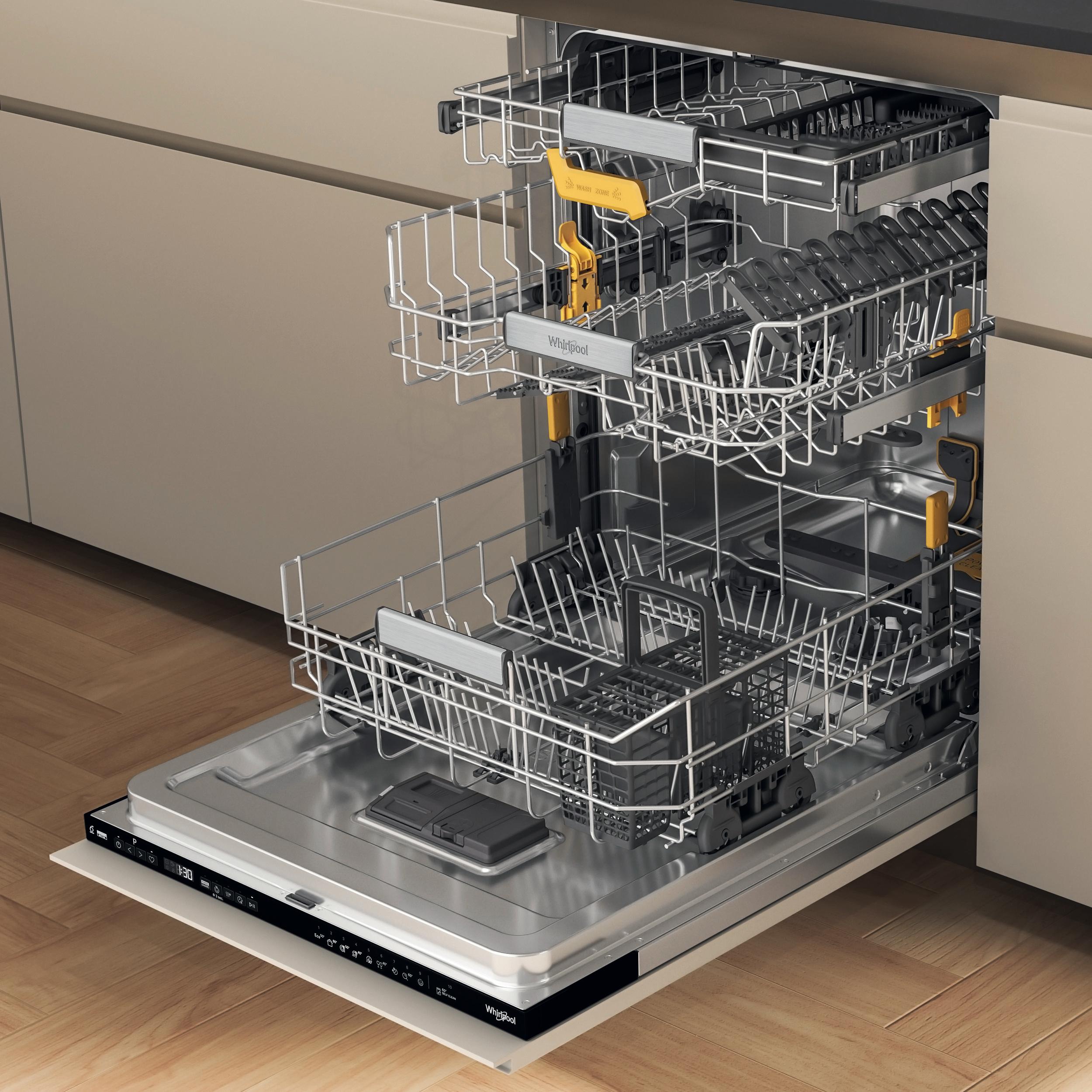 Whirlpool Umývačka riadu Vstavané WH8IC15B4M6LHC0 Full-integrated C Perspective open
