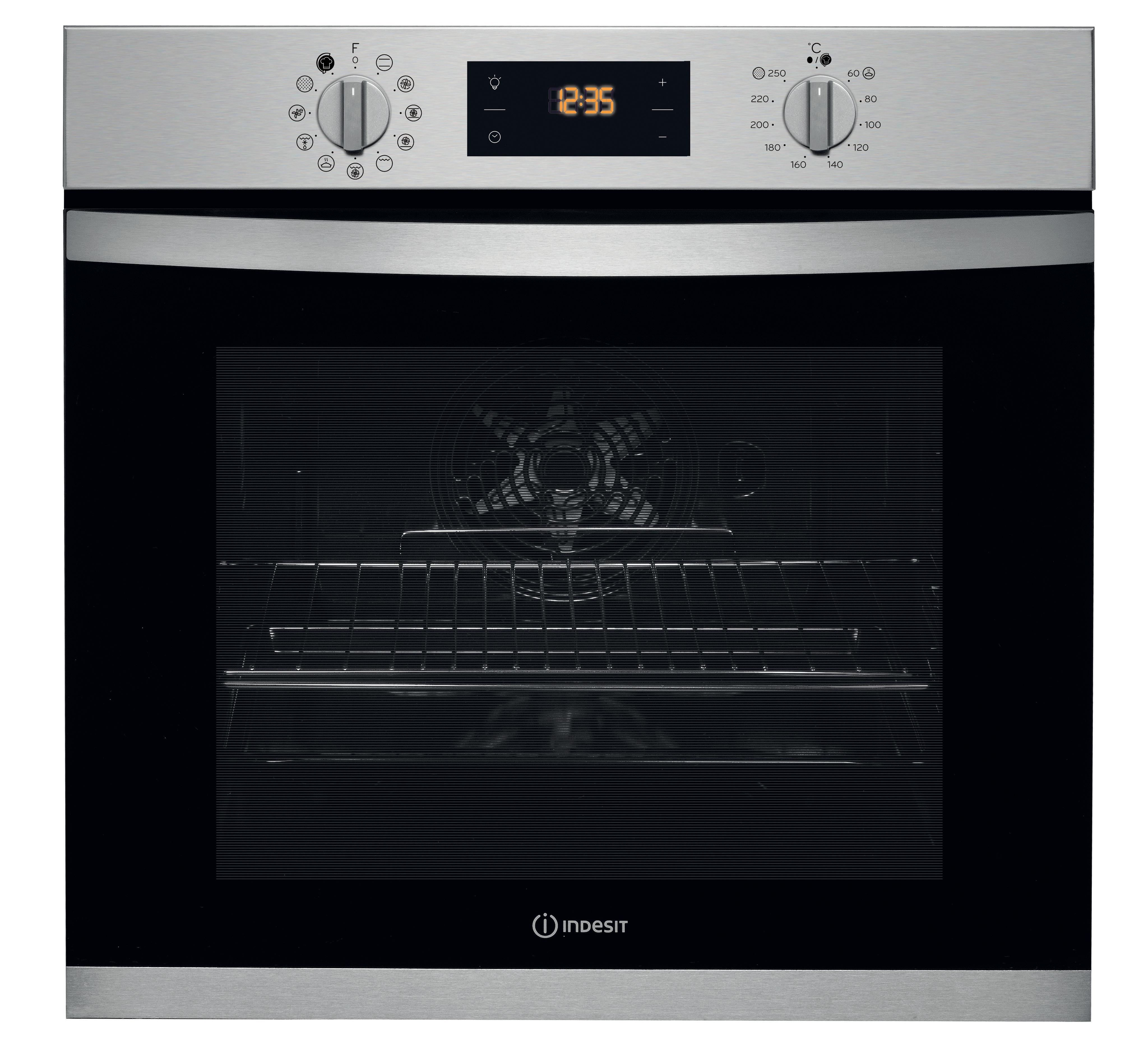 Four encastrable Indesit : Couleur inox, Autonettoyant - IFW 3844 P IX