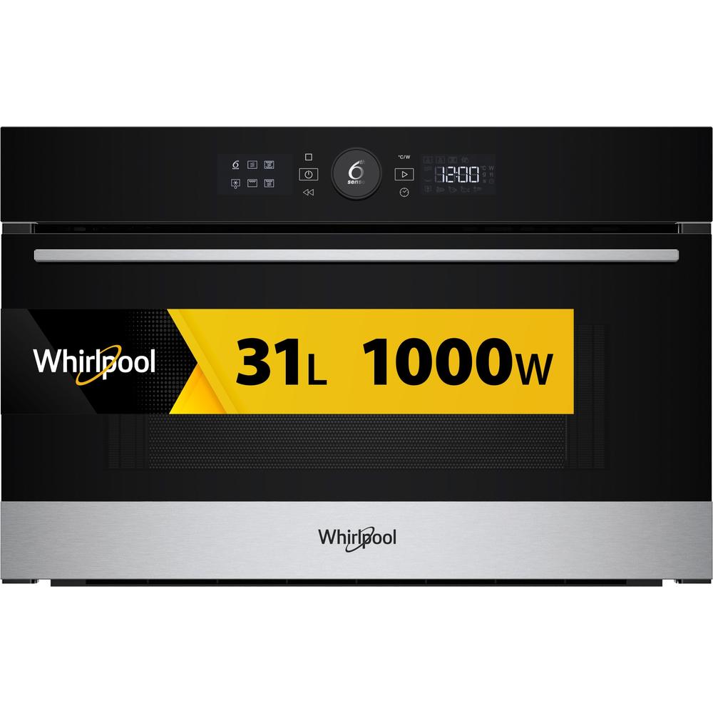 Whirlpool Mikroviļņu krāsns Iebūvējams WMD54MX Nerūsējošā tērauda Elektronisks 31 Mikroviļņi + Grila funkcija 1000 Frontal