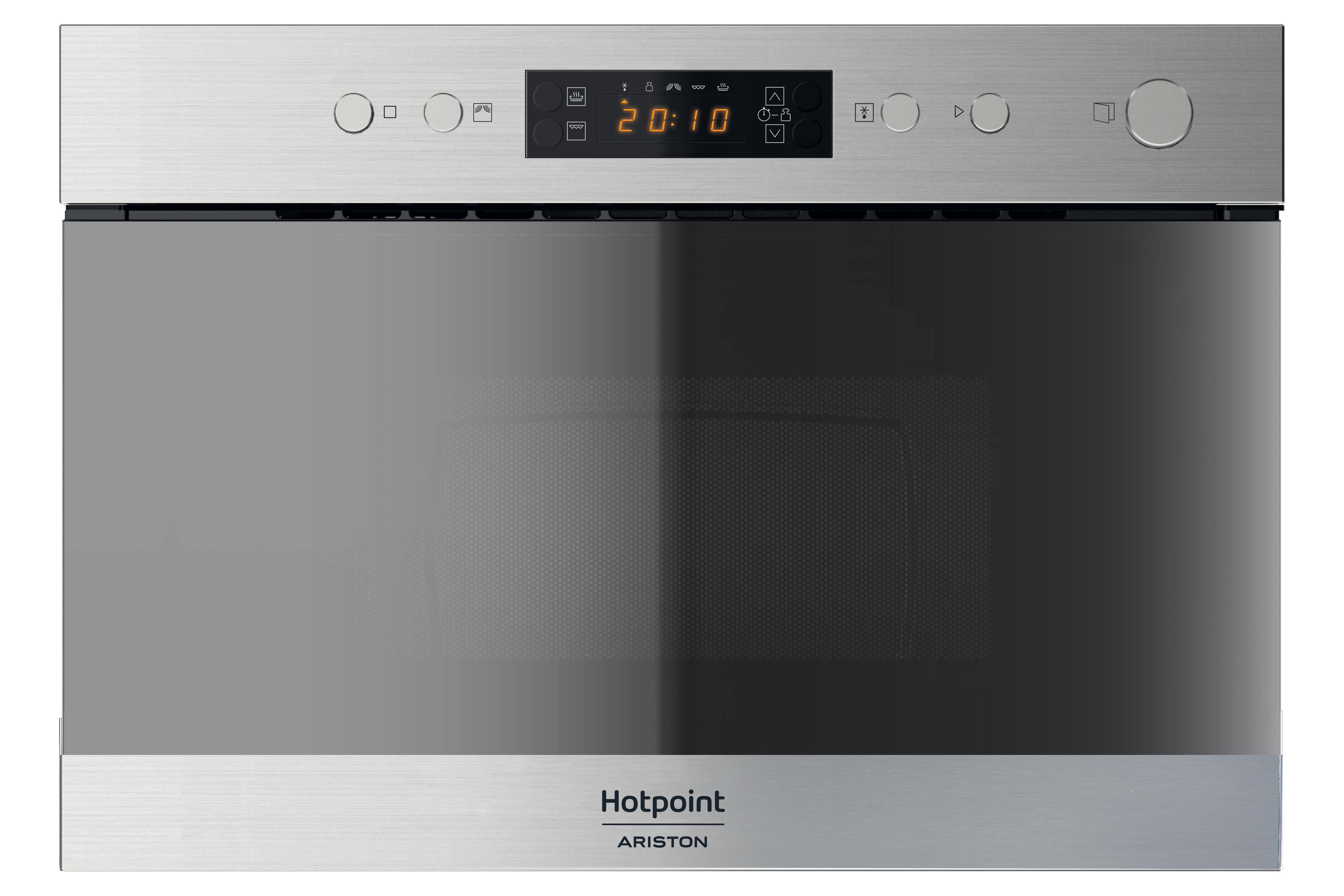 Horno- microondas de integración Hotpoint: Color acero inoxidable