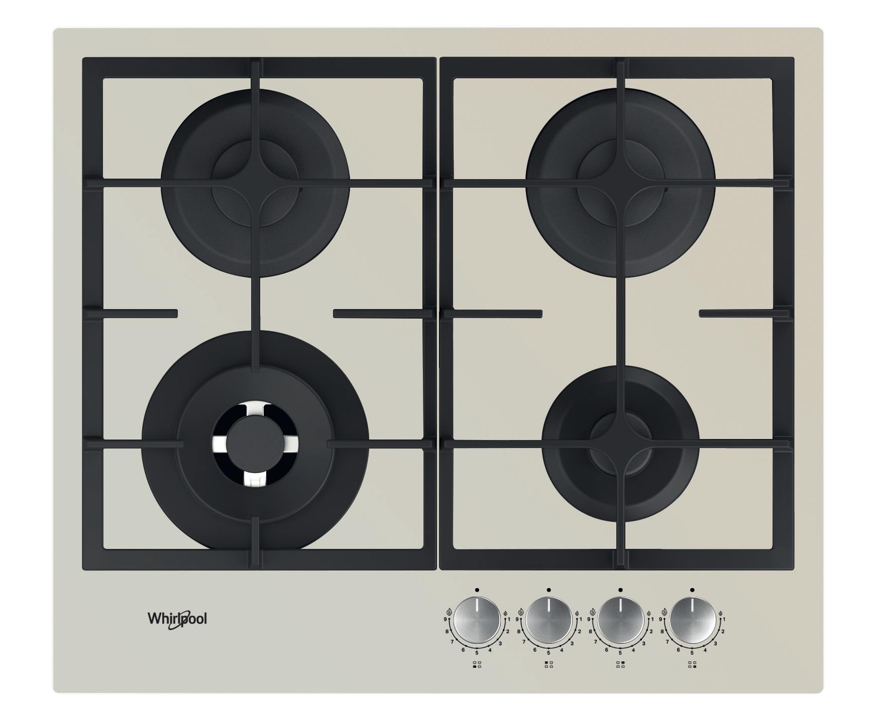 Whirlpool Plīts virsma AKTL 629/S Silver Dawn Gāzes Frontal