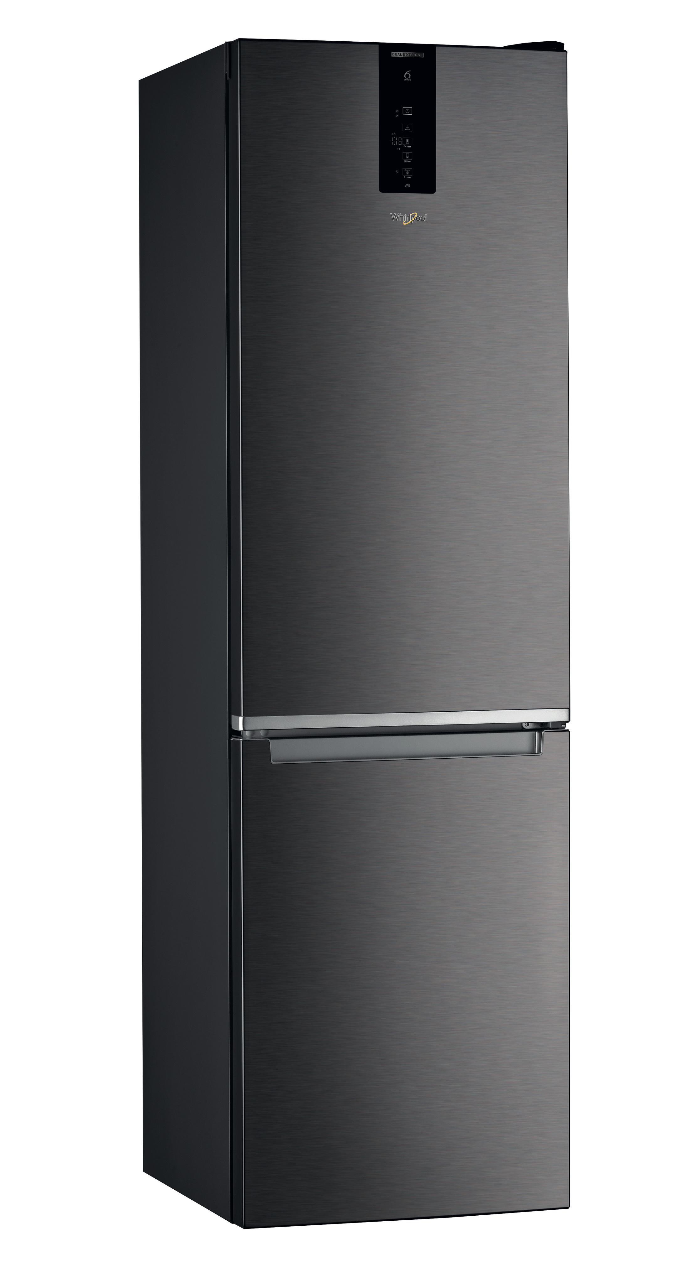 Whirlpool Racitor-congelator combinat Independent W9 931D KS Negru-Inox 2 doors Perspective