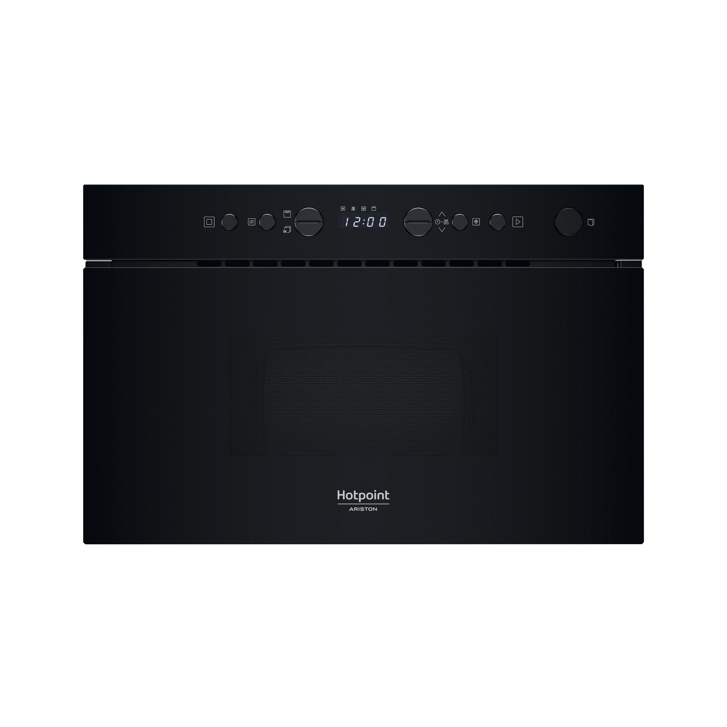 Hotpoint_Ariston Four micro-ondes Encastrable HAMN13BB Noir Electronique 22 Micro-ondes + gril 750 Frontal