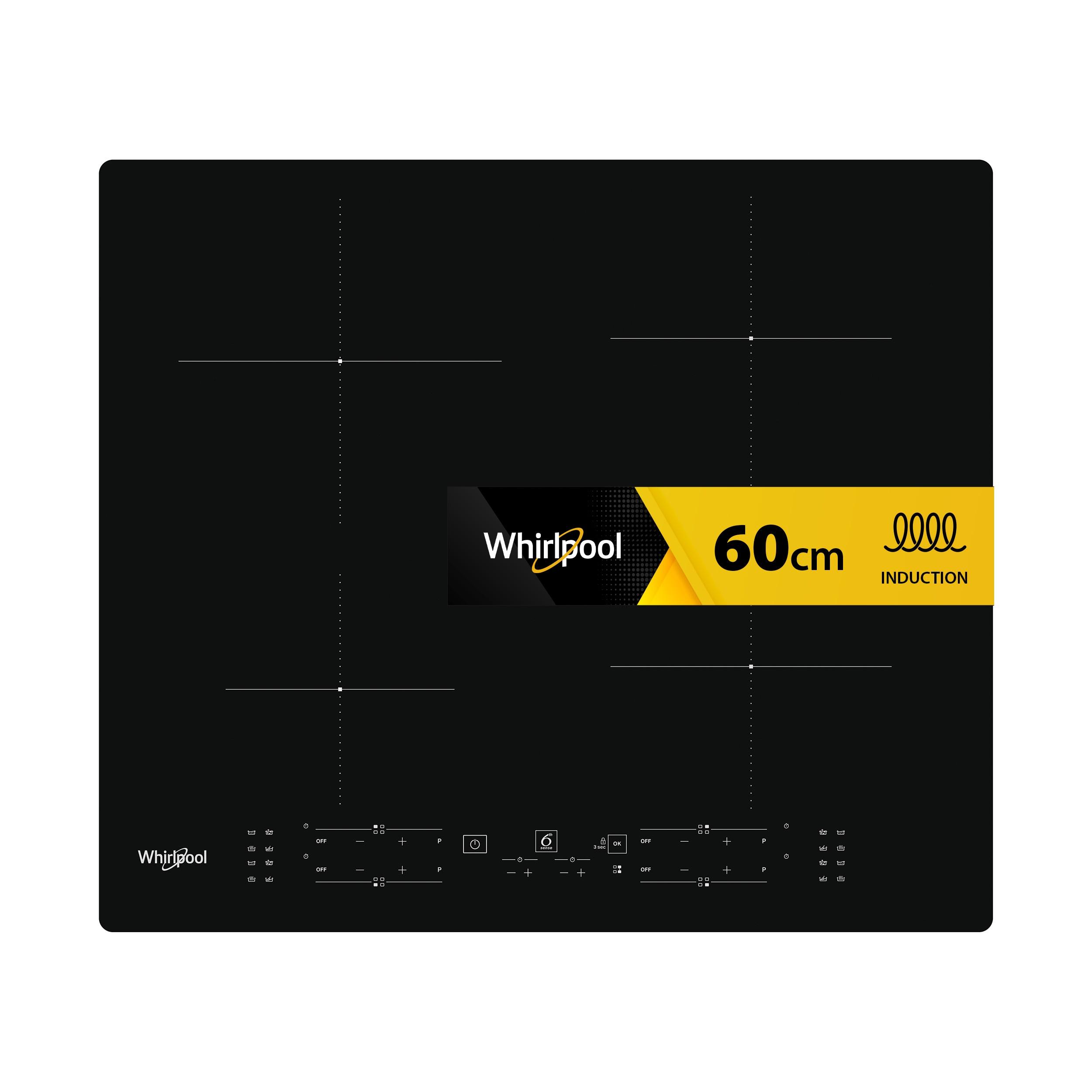 Whirlpool Varná deska WB B8360 NE Černá Induction vitroceramic Frontal
