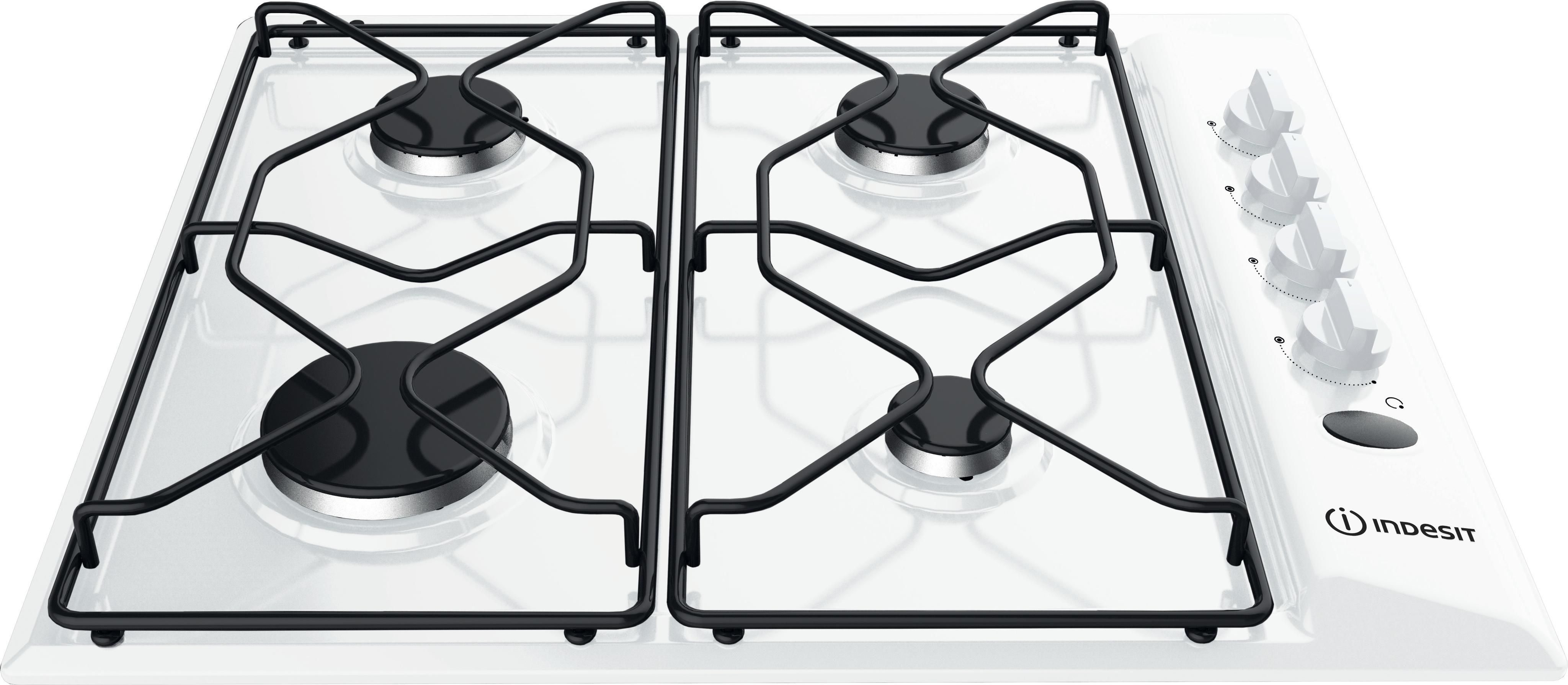 Indesit plynová varná deska: 4 plynové hořáky - PAA 642 /I(WH) EE