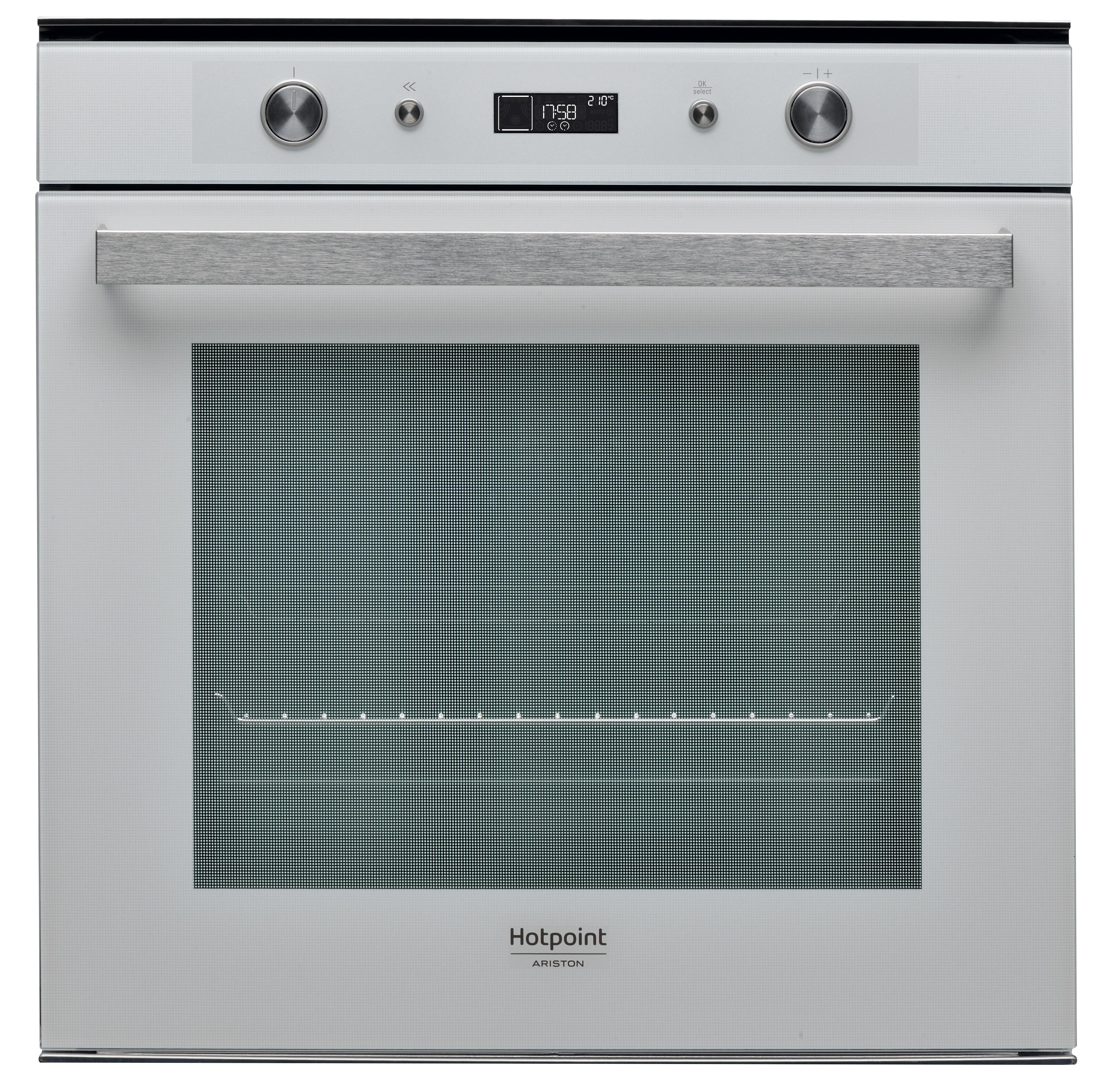 Cuptor electric incorporabil Hotpoint : culoare alba, auto-curățare