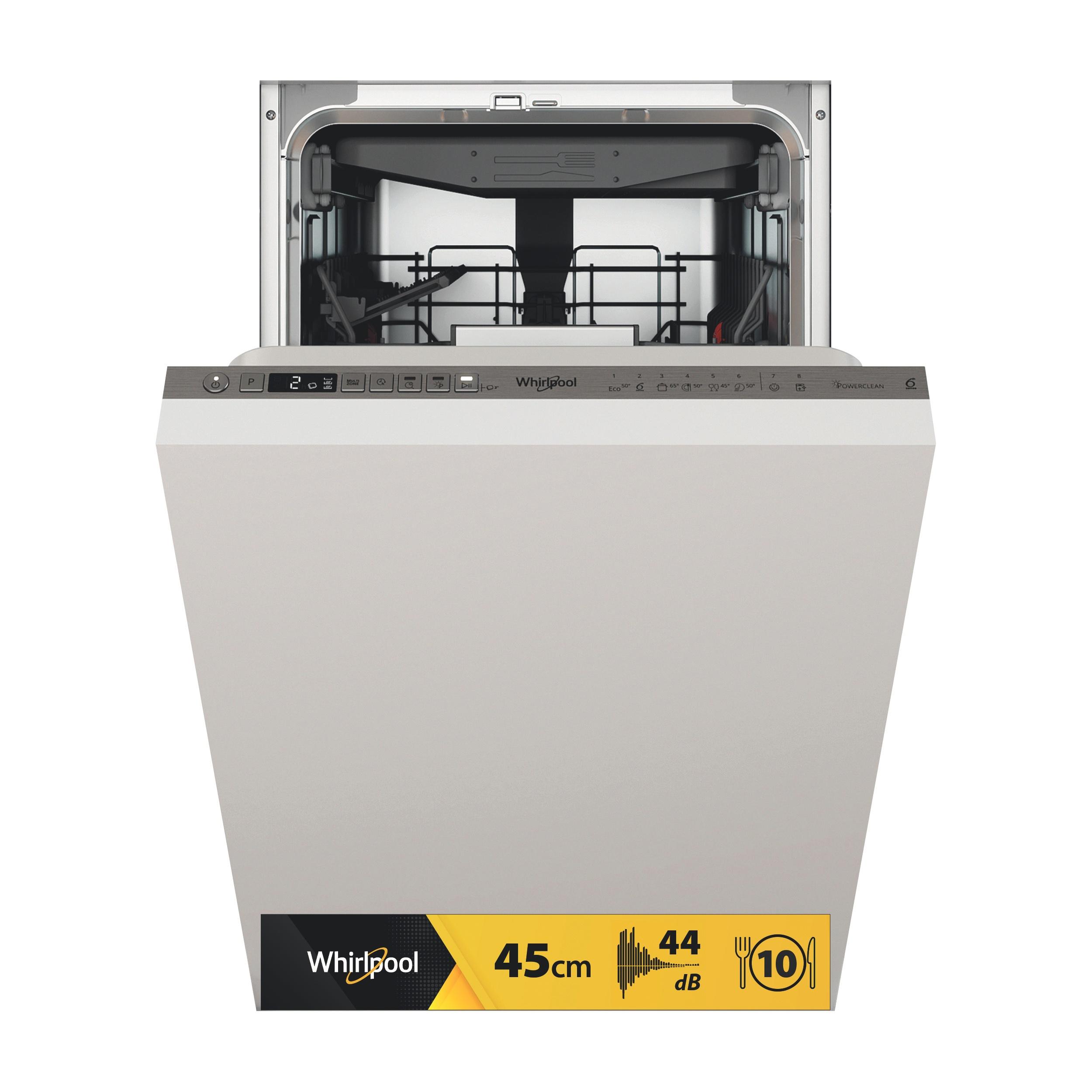 Whirlpool Mosogatógép Beépíthető WSIO 3O34 PFE X Full-integrated D Hero image