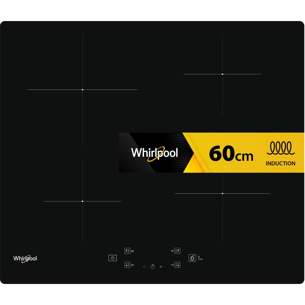 Whirlpool Kogeplade WS Q2160 NE Sort Induction vitroceramic Frontal