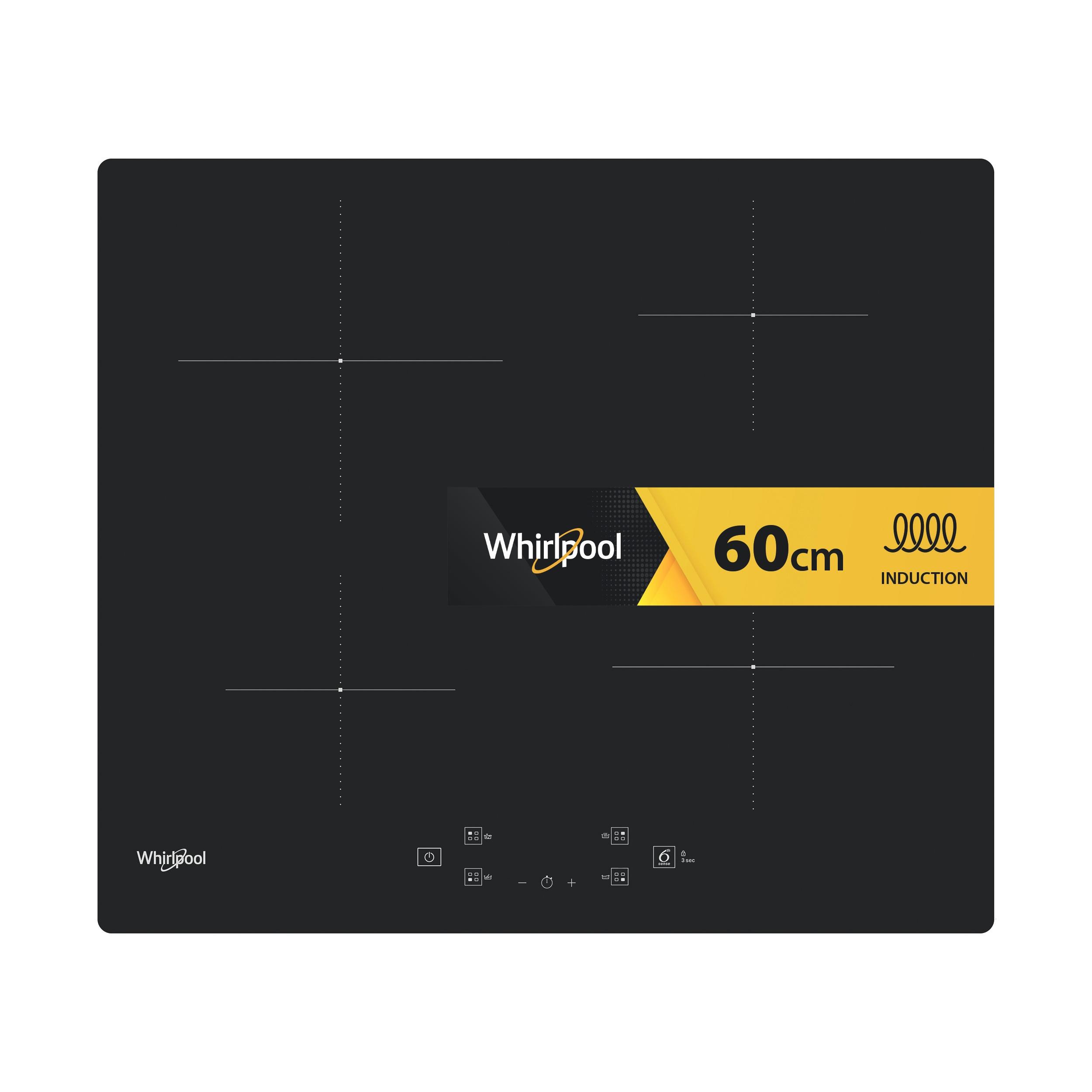 Whirlpool Koketopp WS Q2160 NE Svart Induction vitroceramic Frontal
