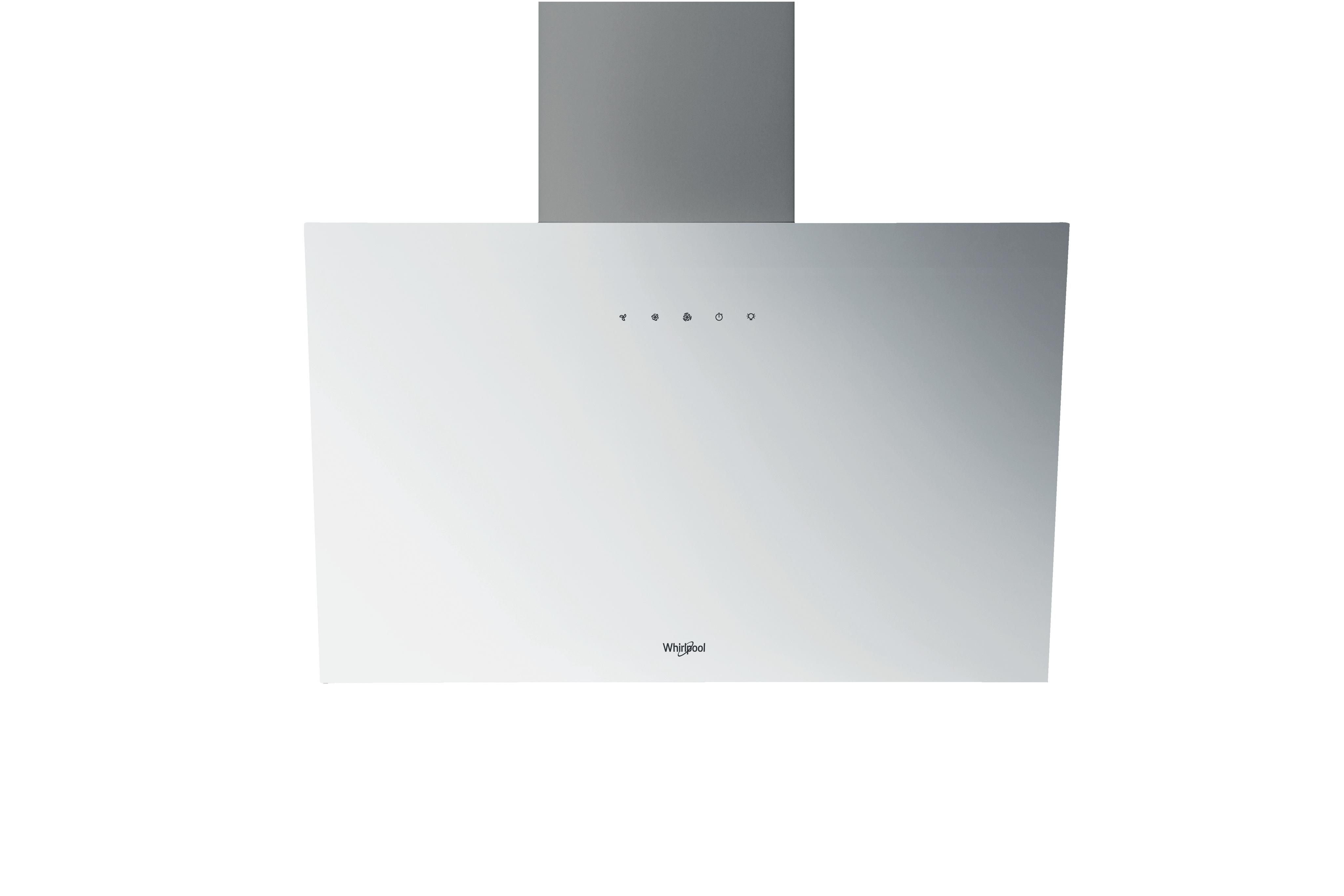 Whirlpool Tvaika nosūcējs Iebūvējams WHVP 62F LT W Balts Brīvi stāvošs Elektronisks Frontal