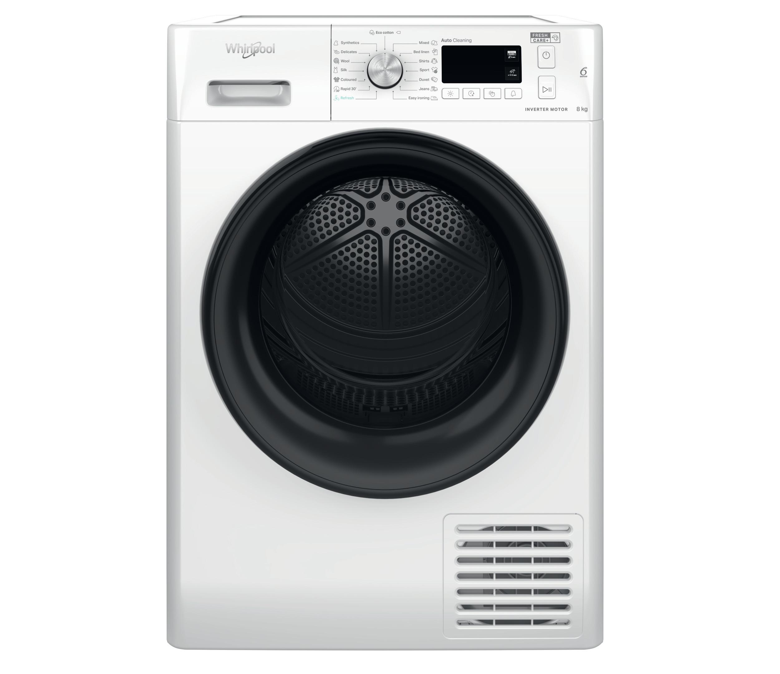 Сушилня с термопомпа Whirlpool: свободностояща, 8,0 кг - FFT M11 8X3BY EE