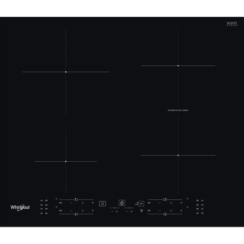Whirlpool Liesitaso WB B3960 BF Musta Induction vitroceramic Frontal