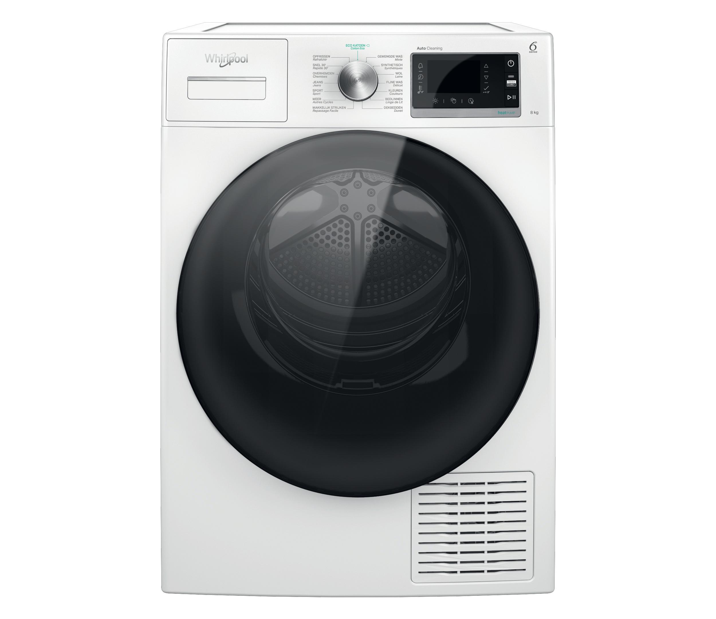 Whirlpool Sèche-linge W6 D84WB BE Blanc Frontal