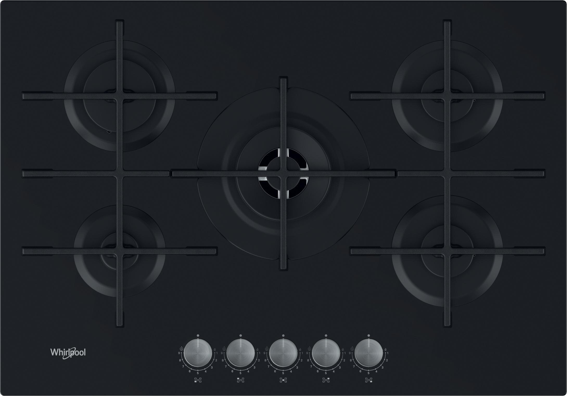 Whirlpool Varná doska GOWL 728/NB Čierna Plynová Frontal