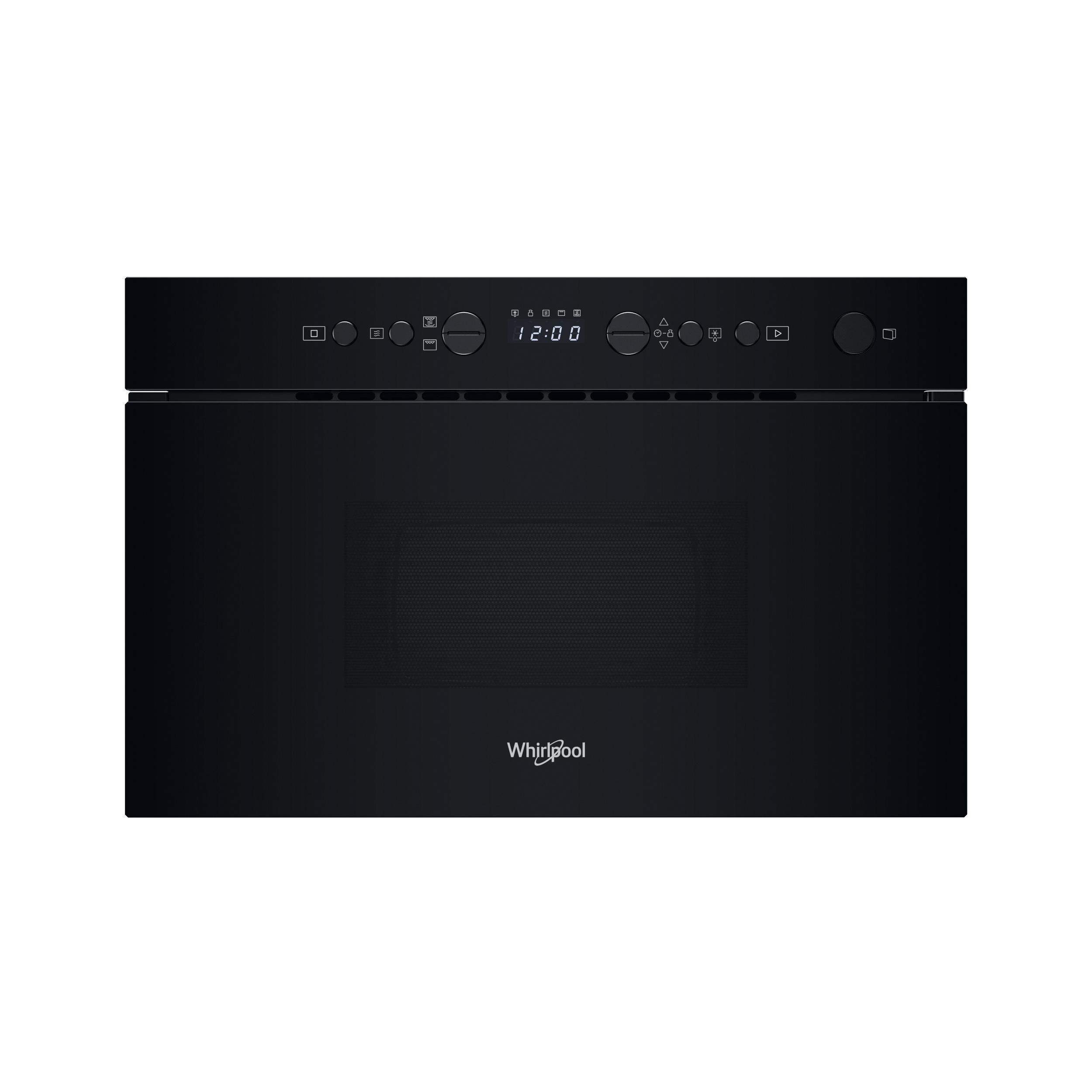 Whirlpool Mikrovlnná trouba Vestavné WMN14BB Černá Elektronické 22 Mikrovlny + Gril 750 Frontal